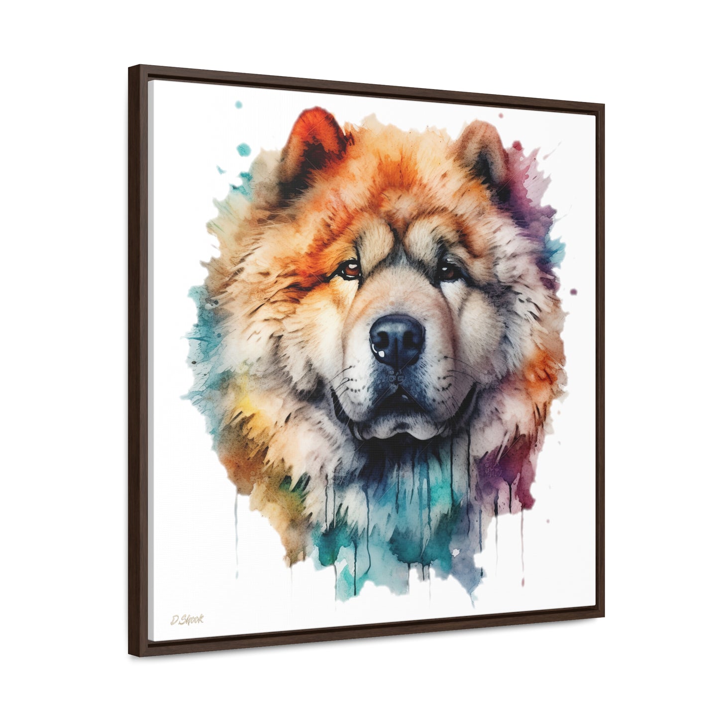 Chow Chow 3 Gallery Canvas Wraps, Square Frame