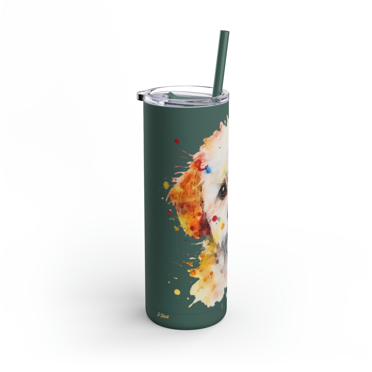 Bichon Frise 2 Maars Maker Skinny Matte Tumbler, 20oz