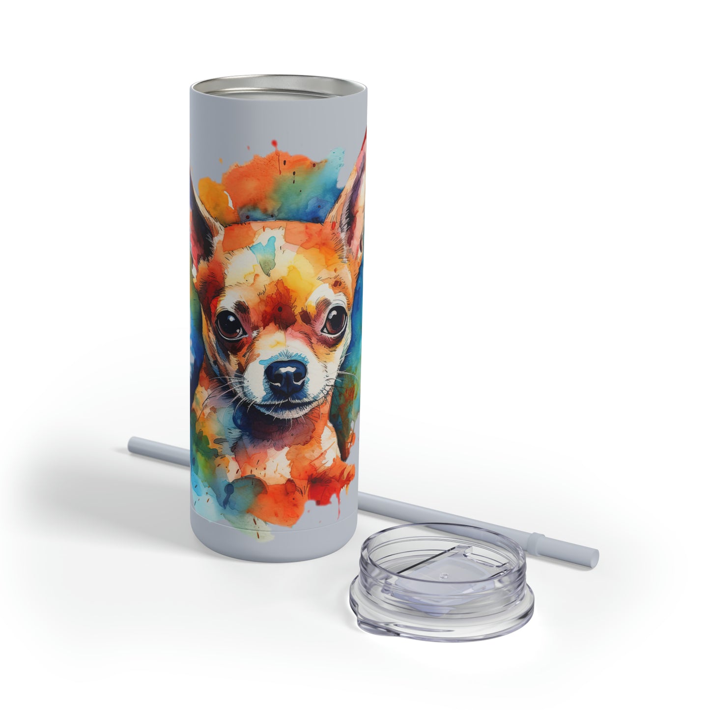 Chihuahua 6 Maars Maker Skinny Matte Tumbler, 20oz