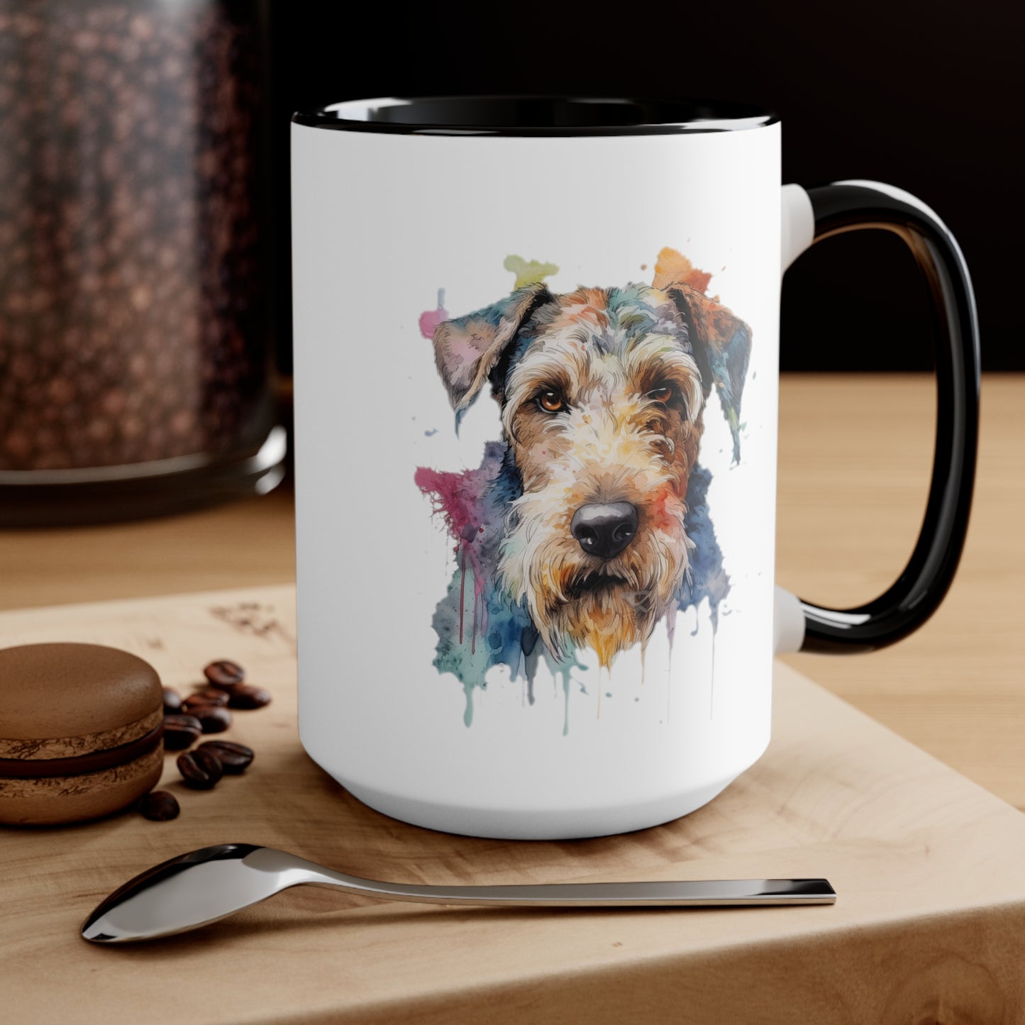 Airedale Terrier 2 Accent Mugs