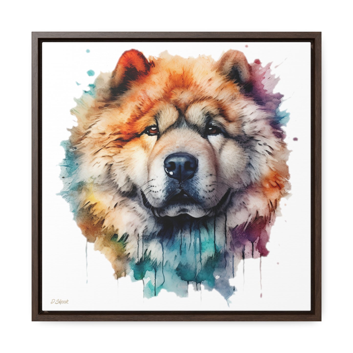 Chow Chow 3 Gallery Canvas Wraps, Square Frame