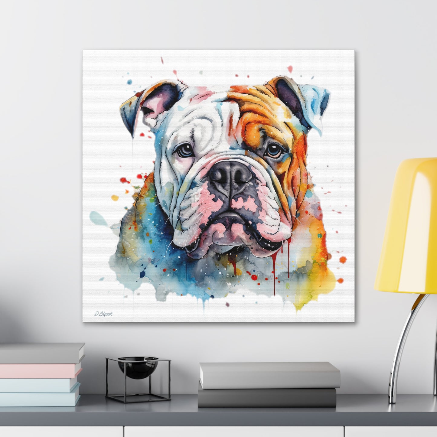 bulldog 3 Canvas Gallery Wraps