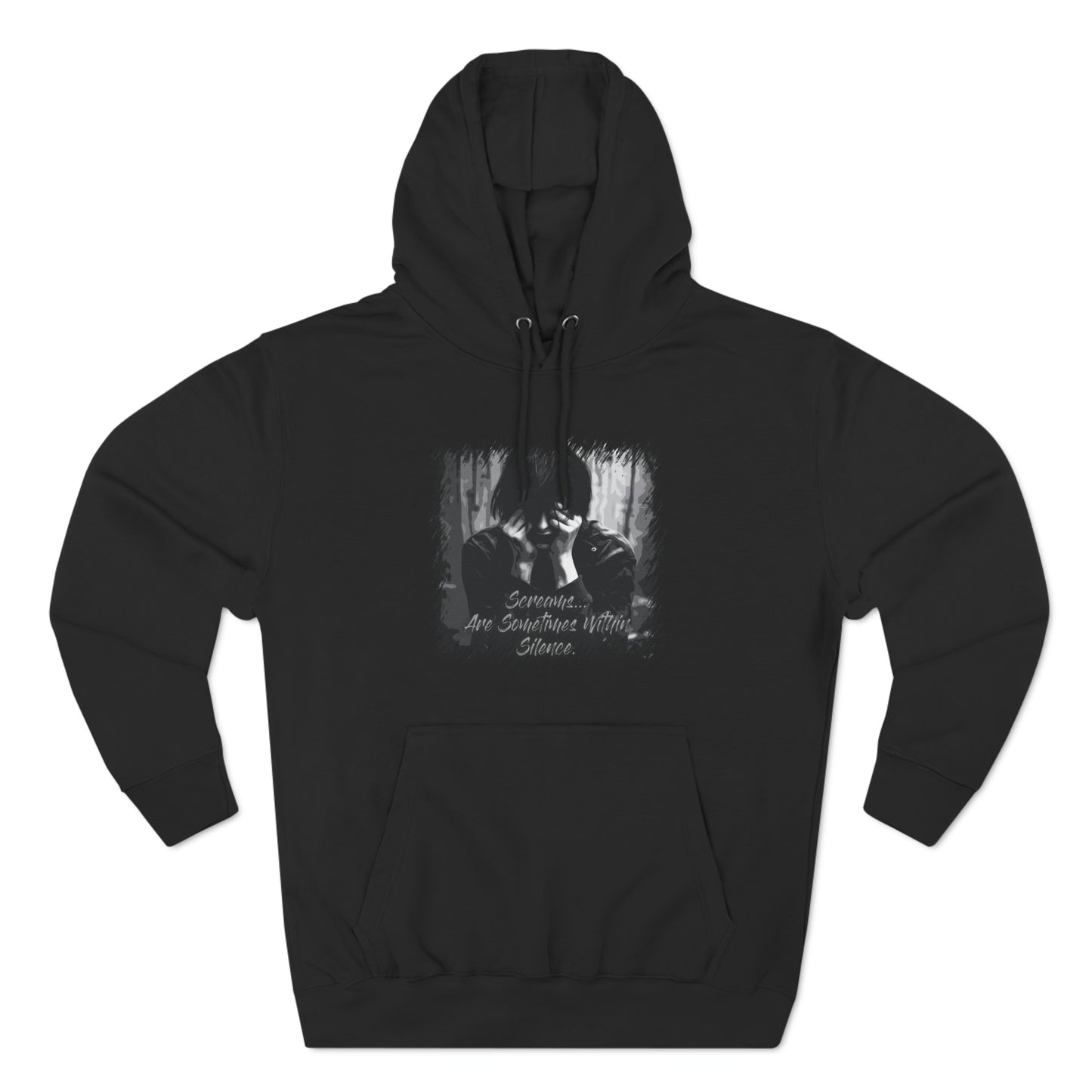 Three-Panel Fleece Hoodie