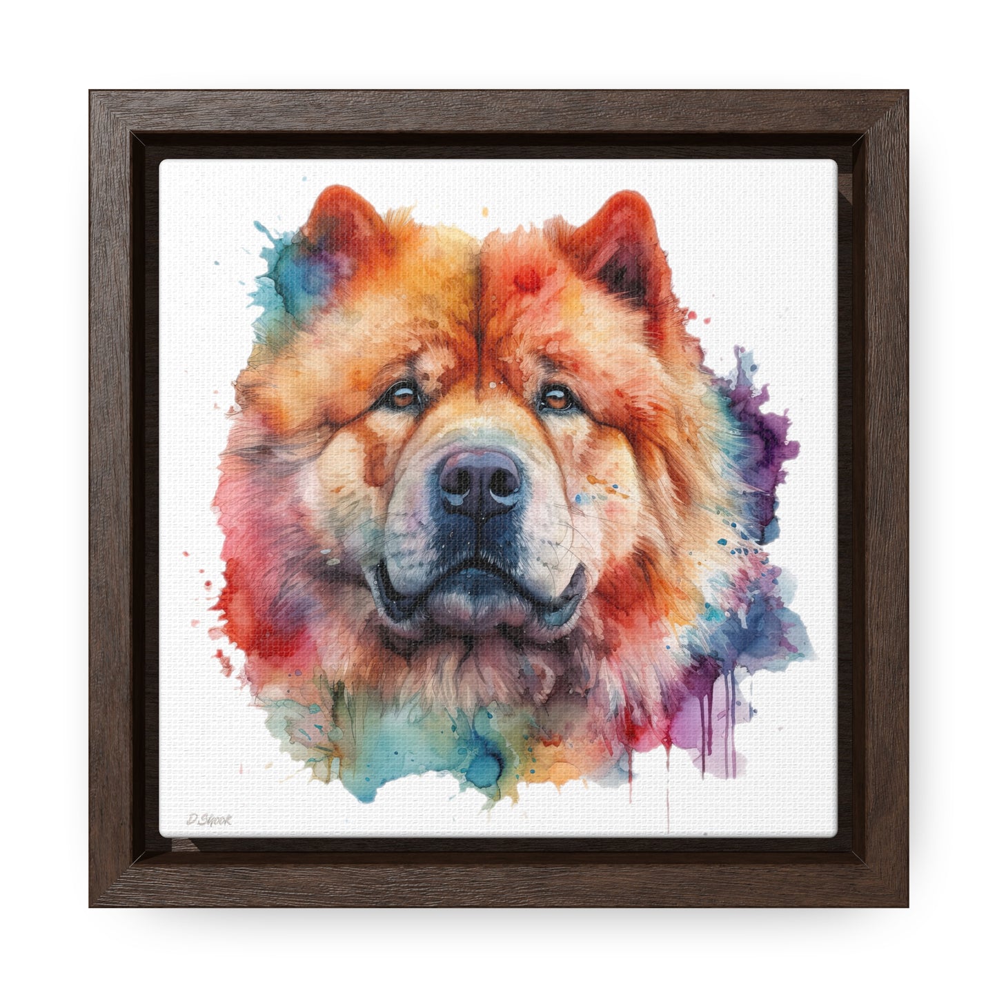 Chow Chow 2 Gallery Canvas Wraps, Square Frame