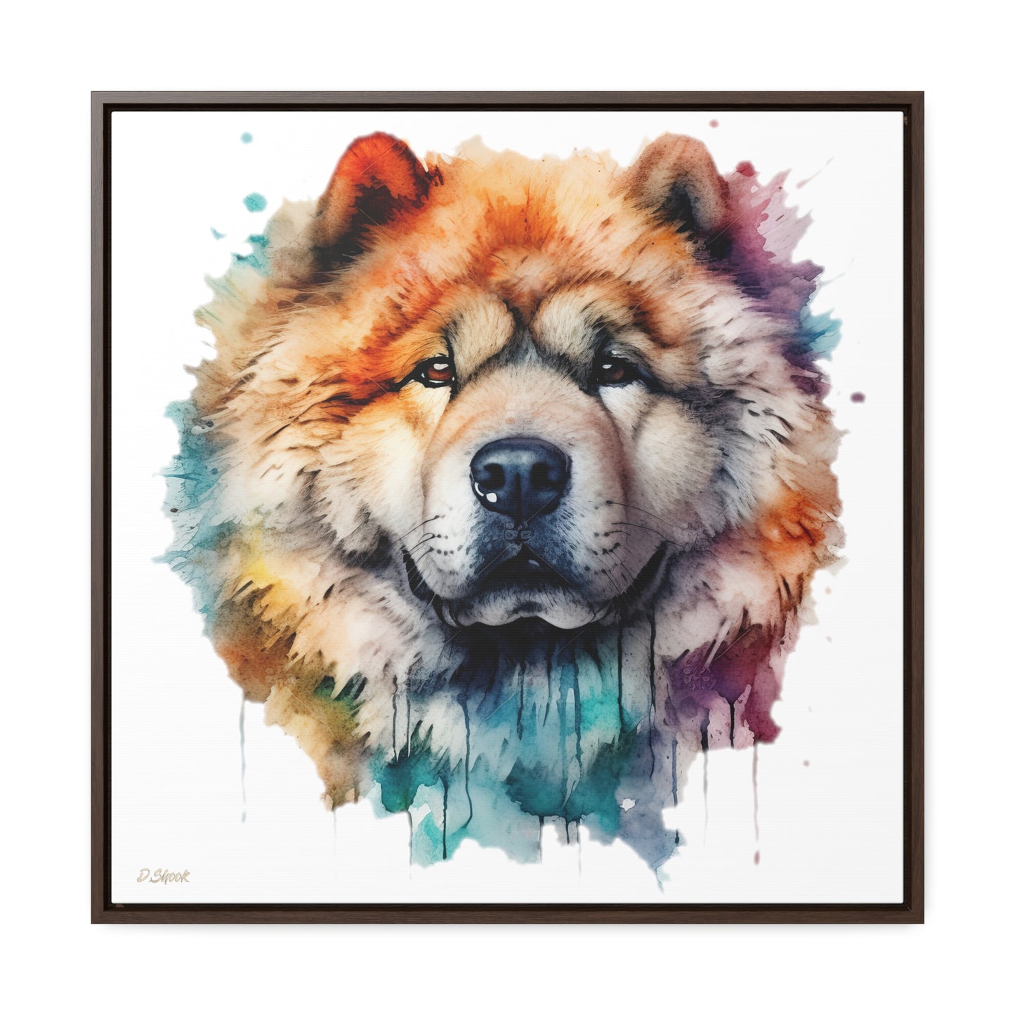 Chow Chow 3 Gallery Canvas Wraps, Square Frame