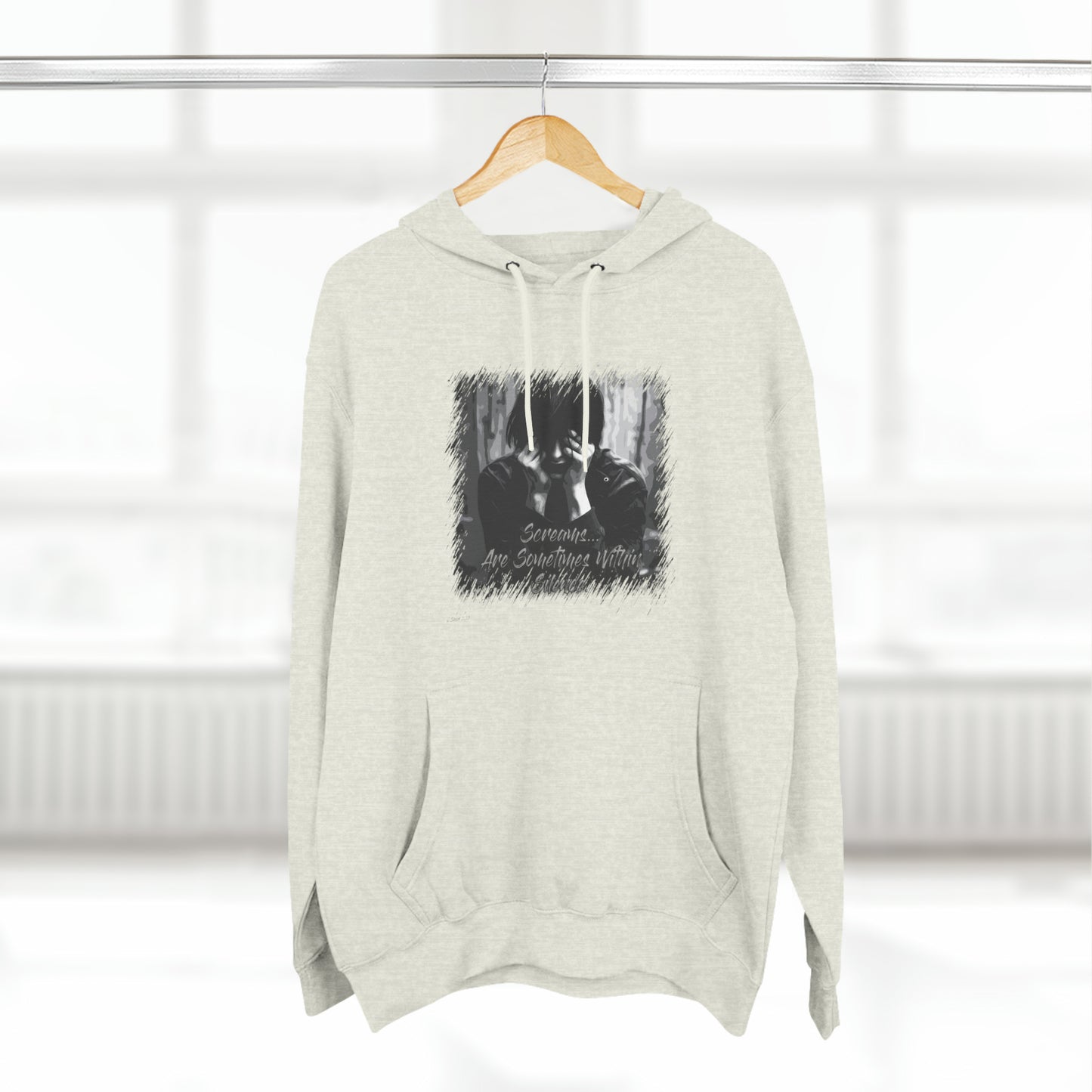 Three-Panel Fleece Hoodie