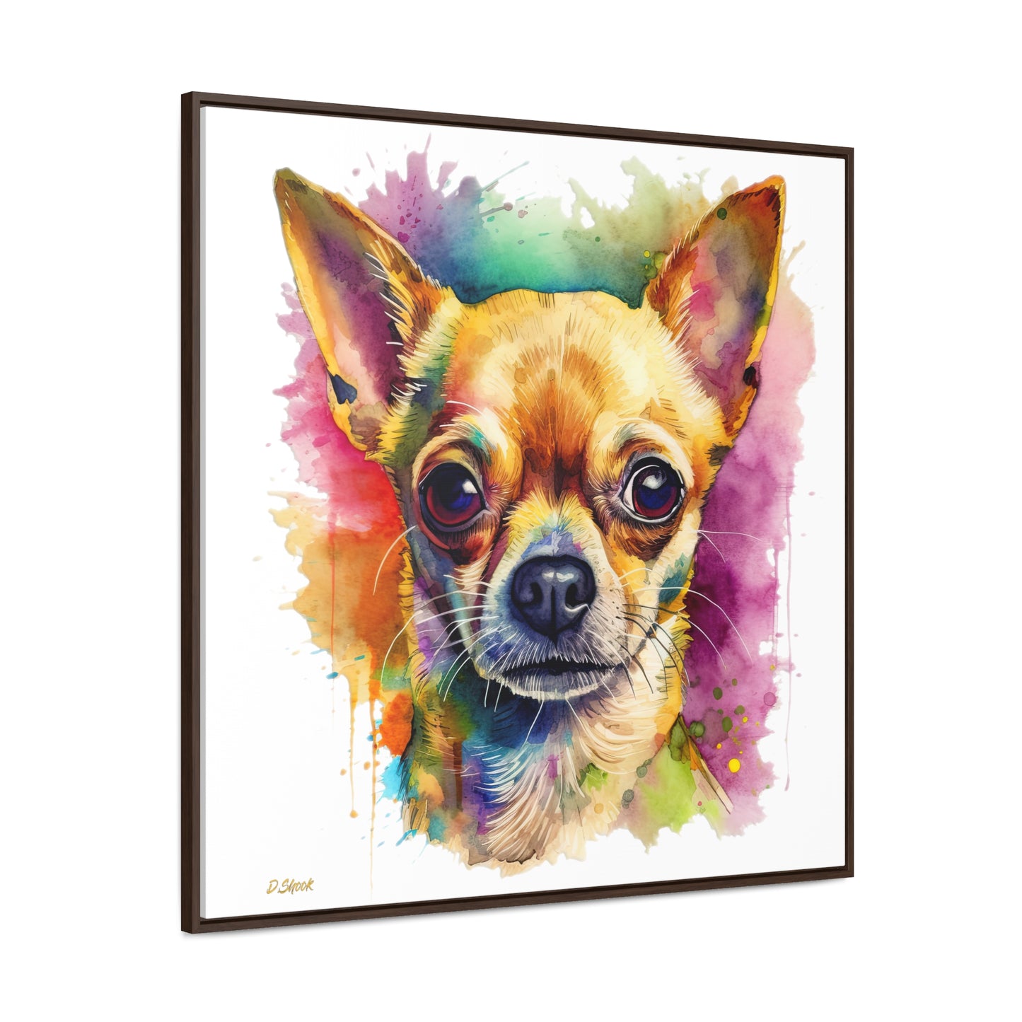Chihuahua 7 Gallery Canvas Wraps, Square Frame