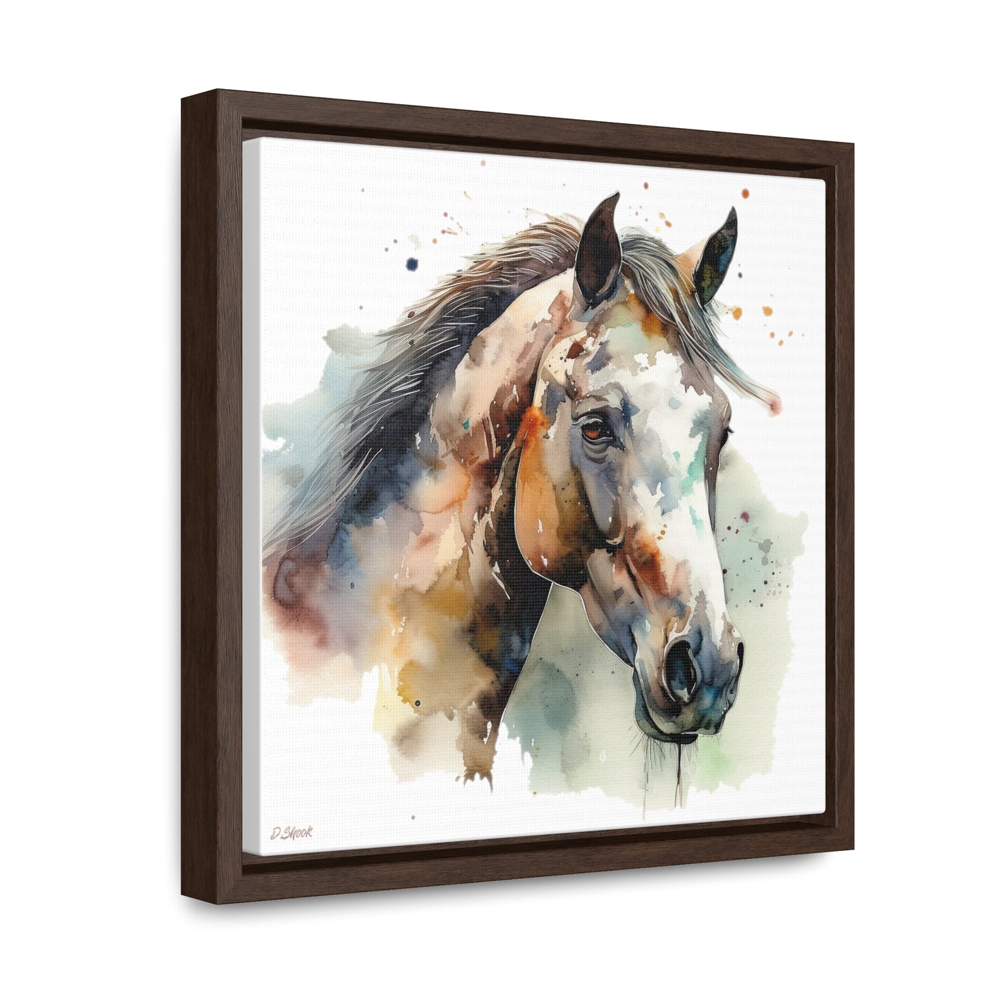 Horse Rescue 22 Gallery Canvas Wraps, Square Frame