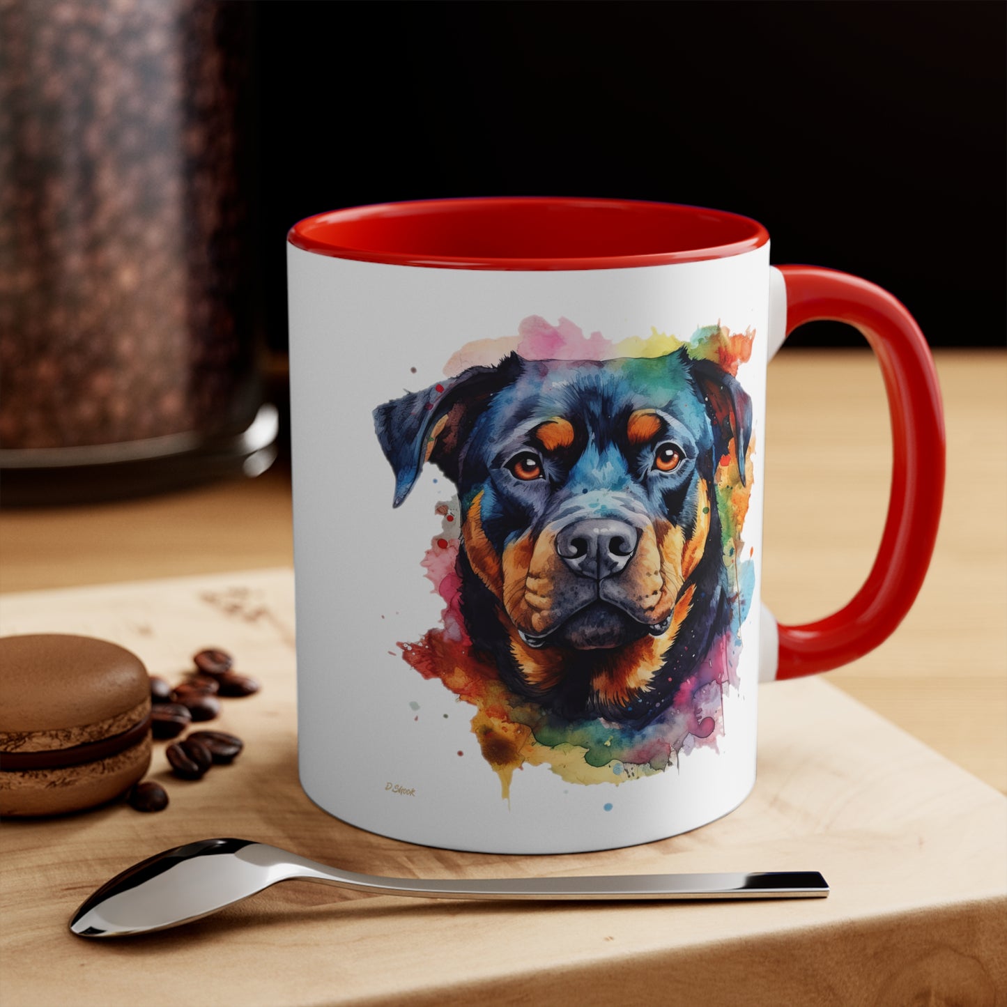 Rottweiler 1 Accent Mugs