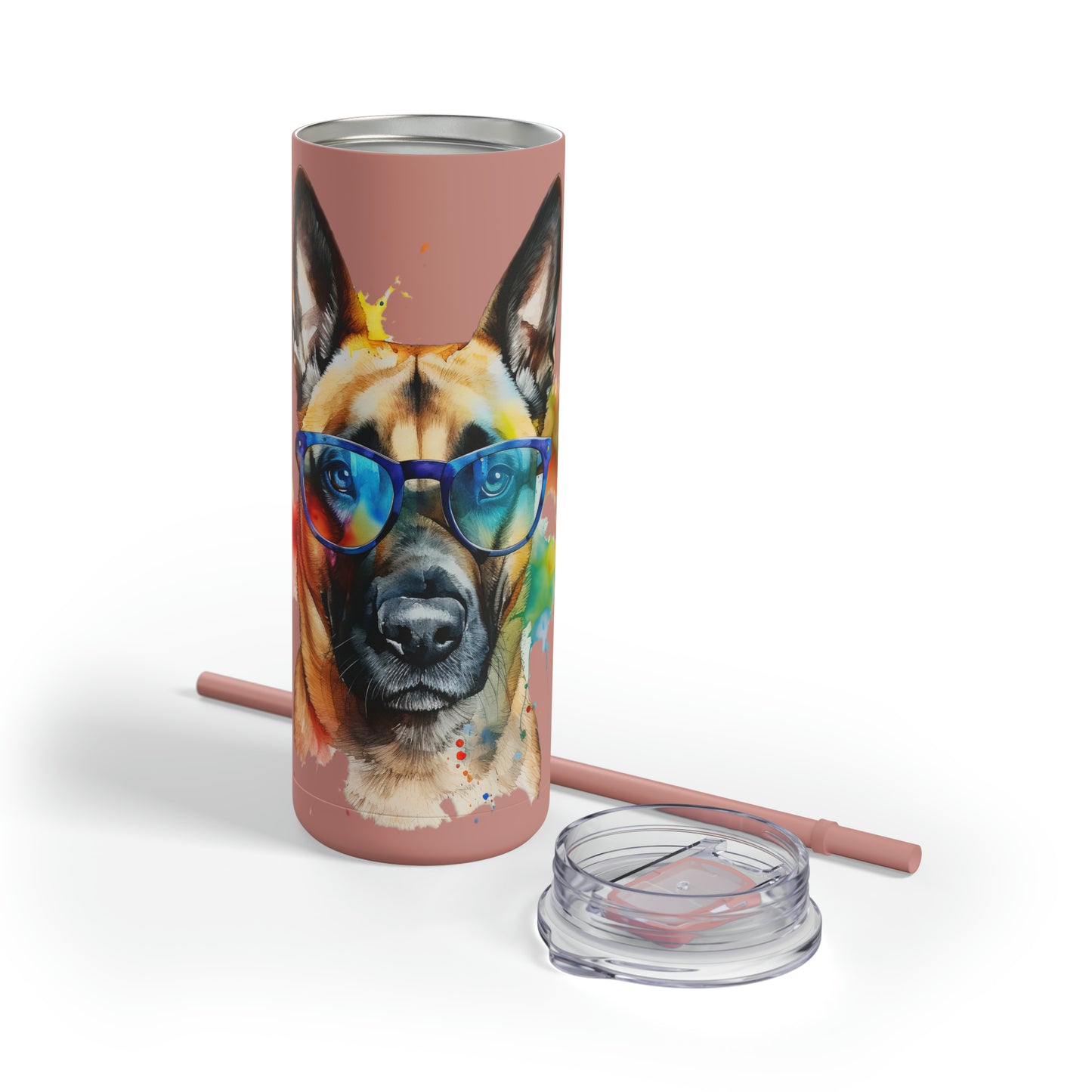 Belgium Malinois 6 Maars Maker Skinny Matte Tumbler, 20oz