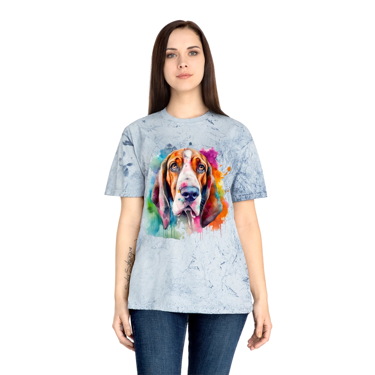 Basset Hound 3 Unisex Color Blast T-Shirt