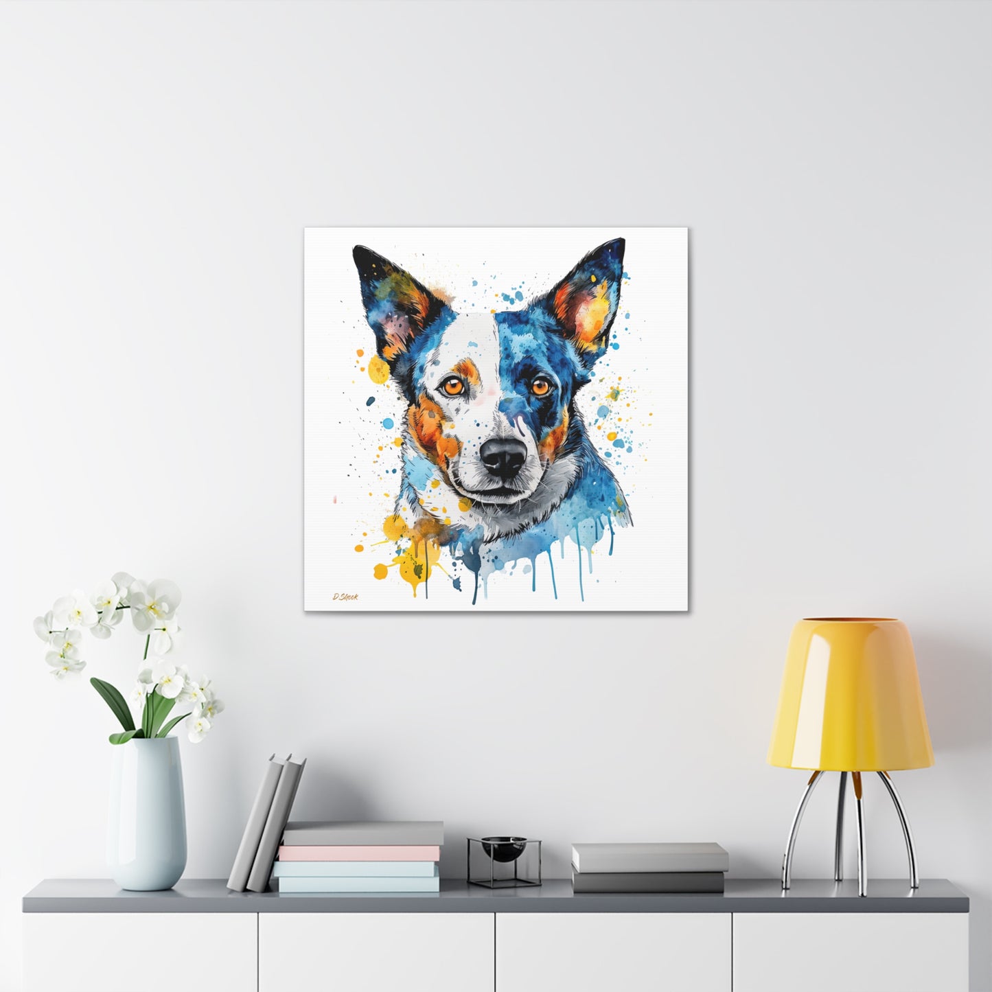 Blue Heeler 2 Canvas Gallery Wraps