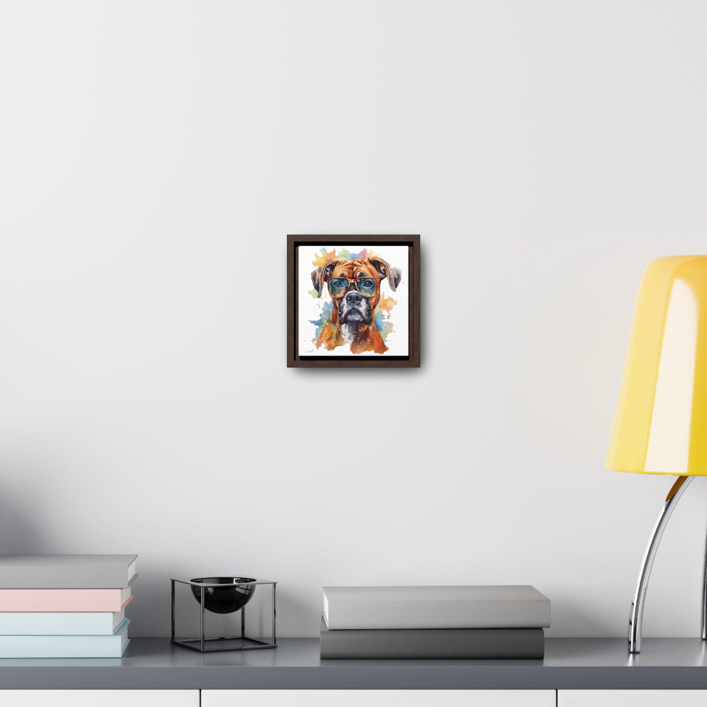 Boxer 4 Gallery Canvas Wraps, Square Frame