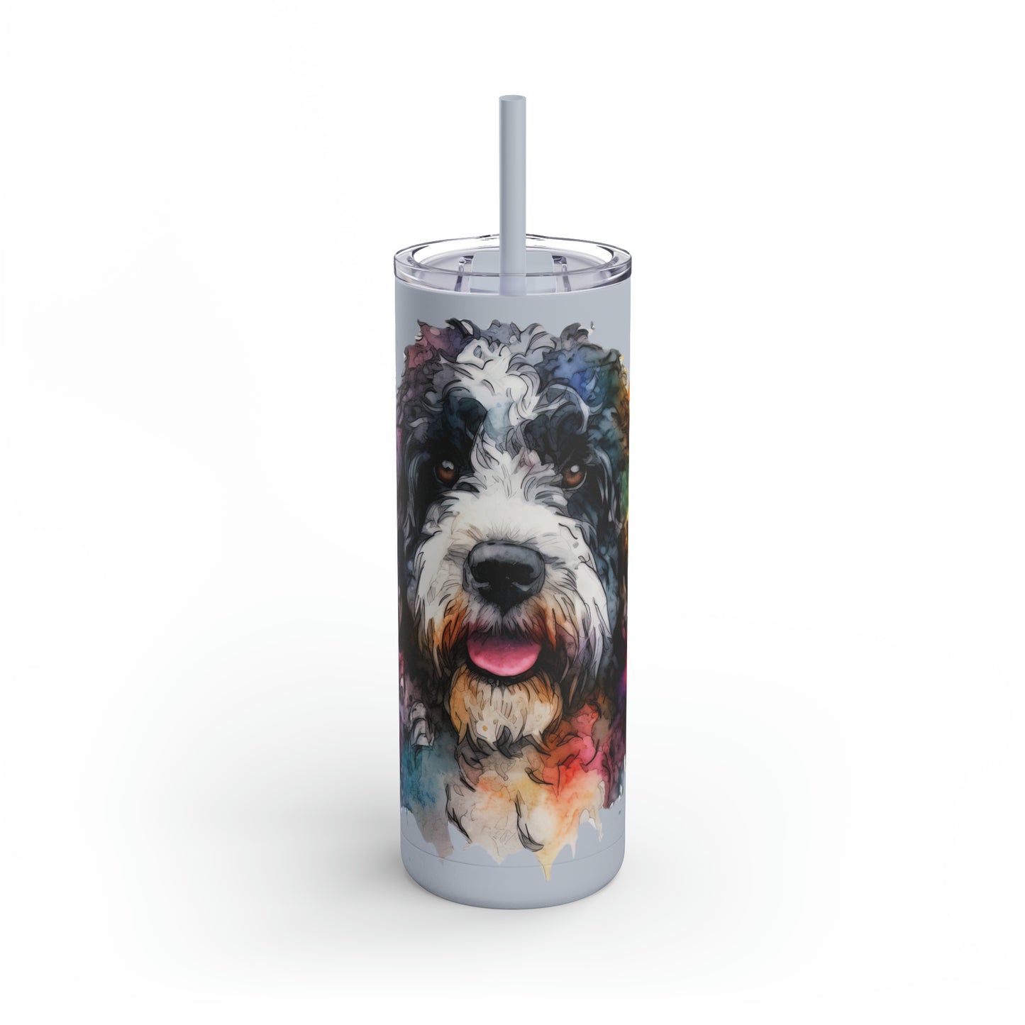 Portuguese Water Dog 2 Maars Maker Skinny Matte Tumbler, 20oz