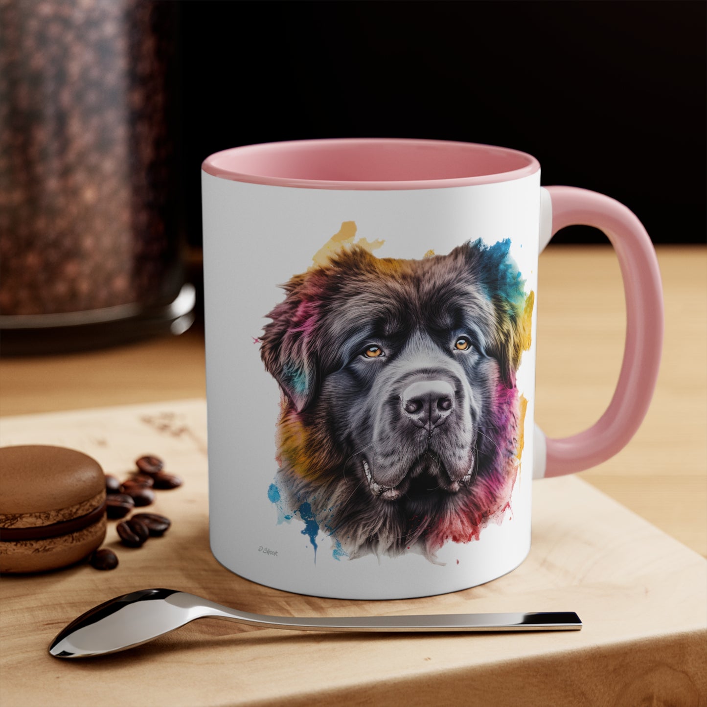 Newfoundland Dog 3 Accent Mugs