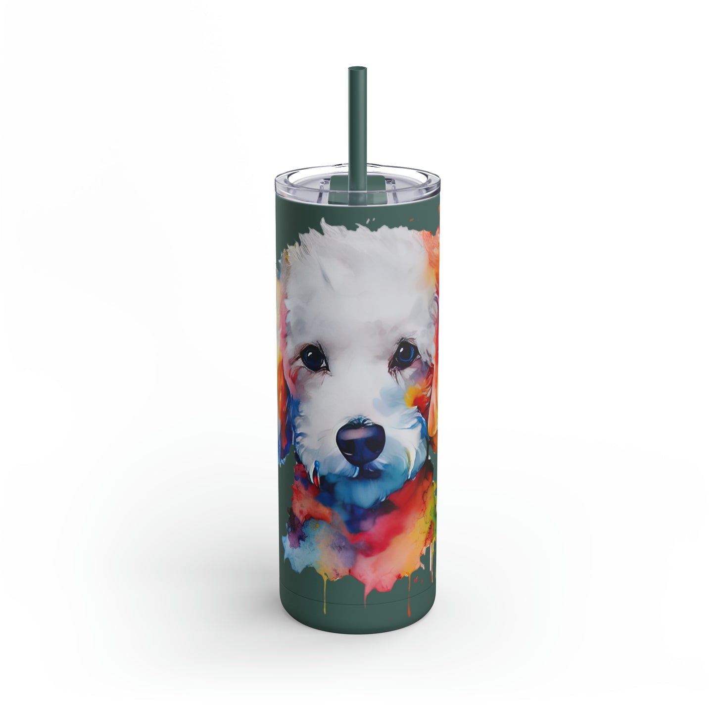 Poodle 8 Maars Maker Skinny Matte Tumbler, 20oz