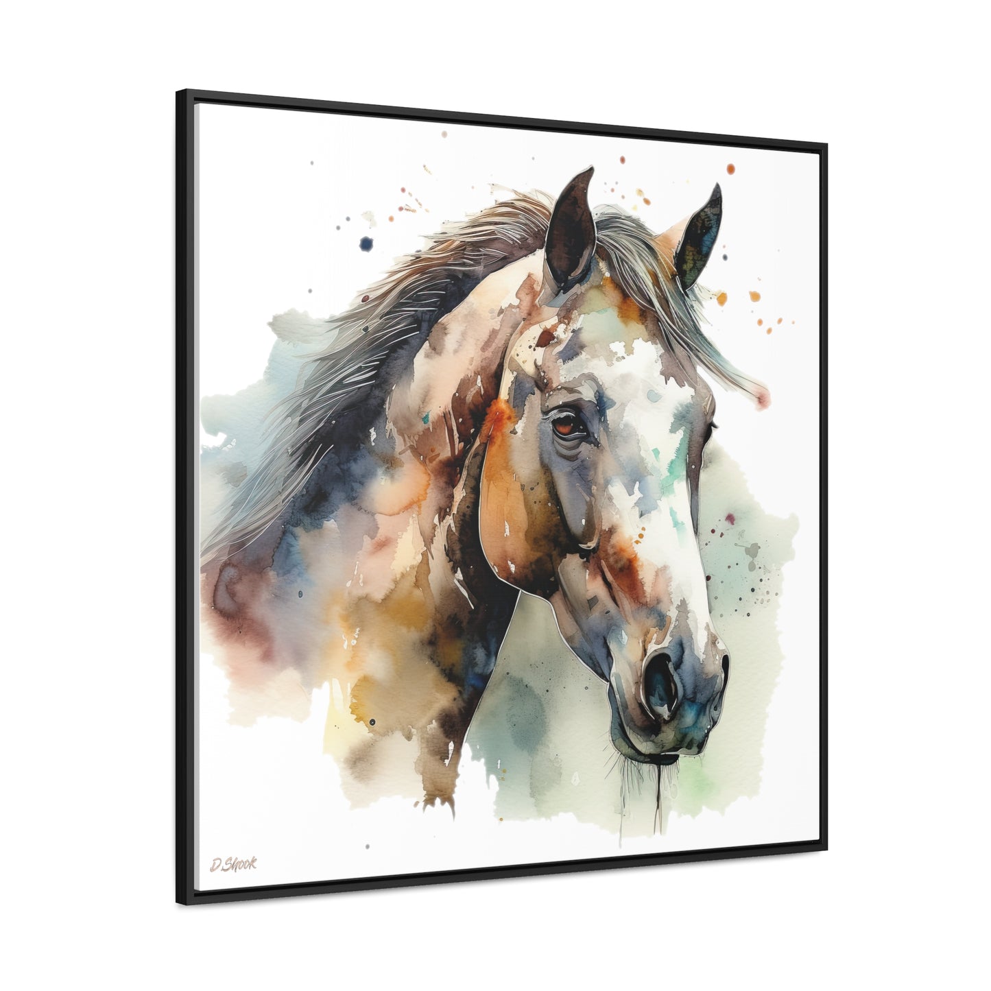Horse Rescue 22 Gallery Canvas Wraps, Square Frame