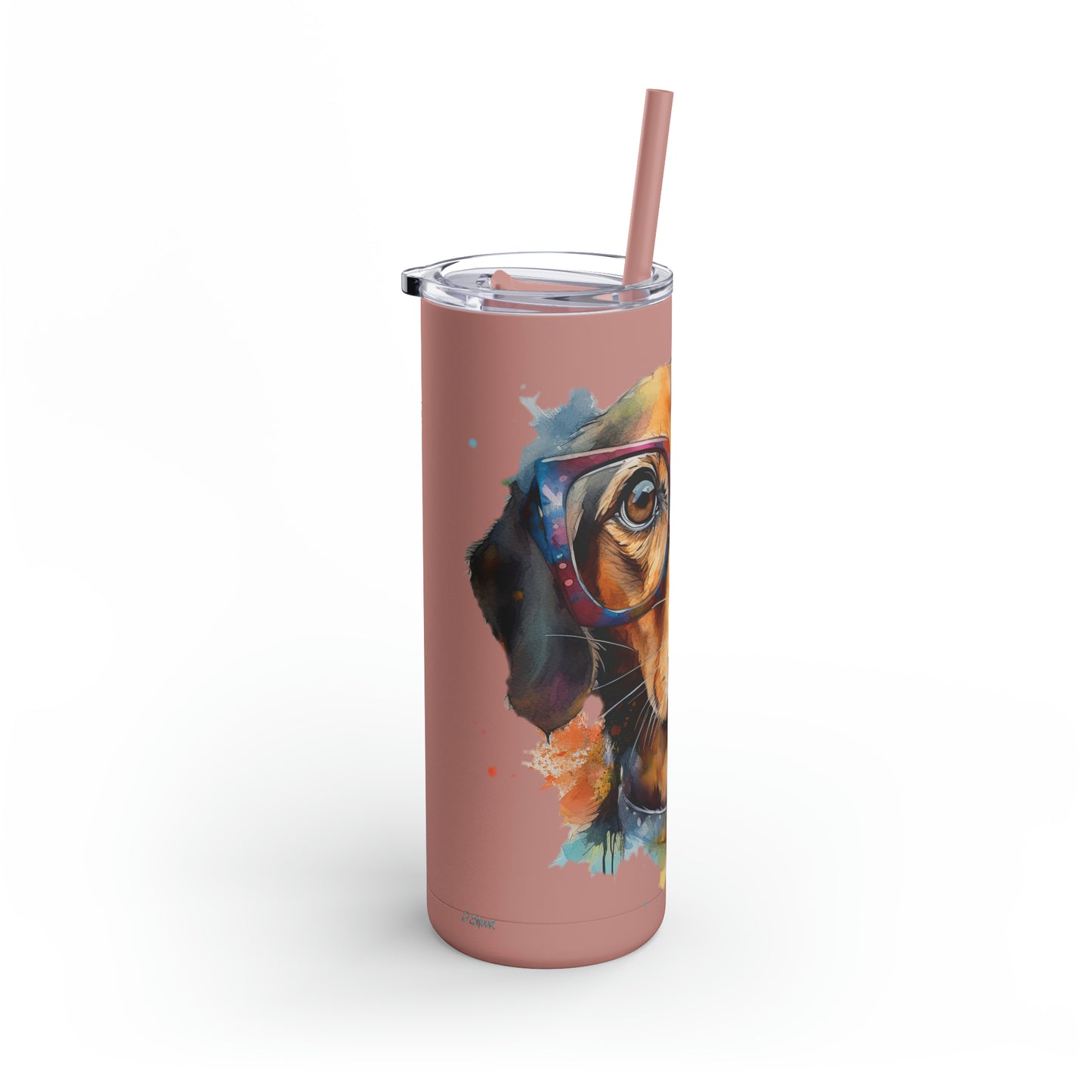 Dachshund 7 Maars Maker Skinny Matte Tumbler, 20oz