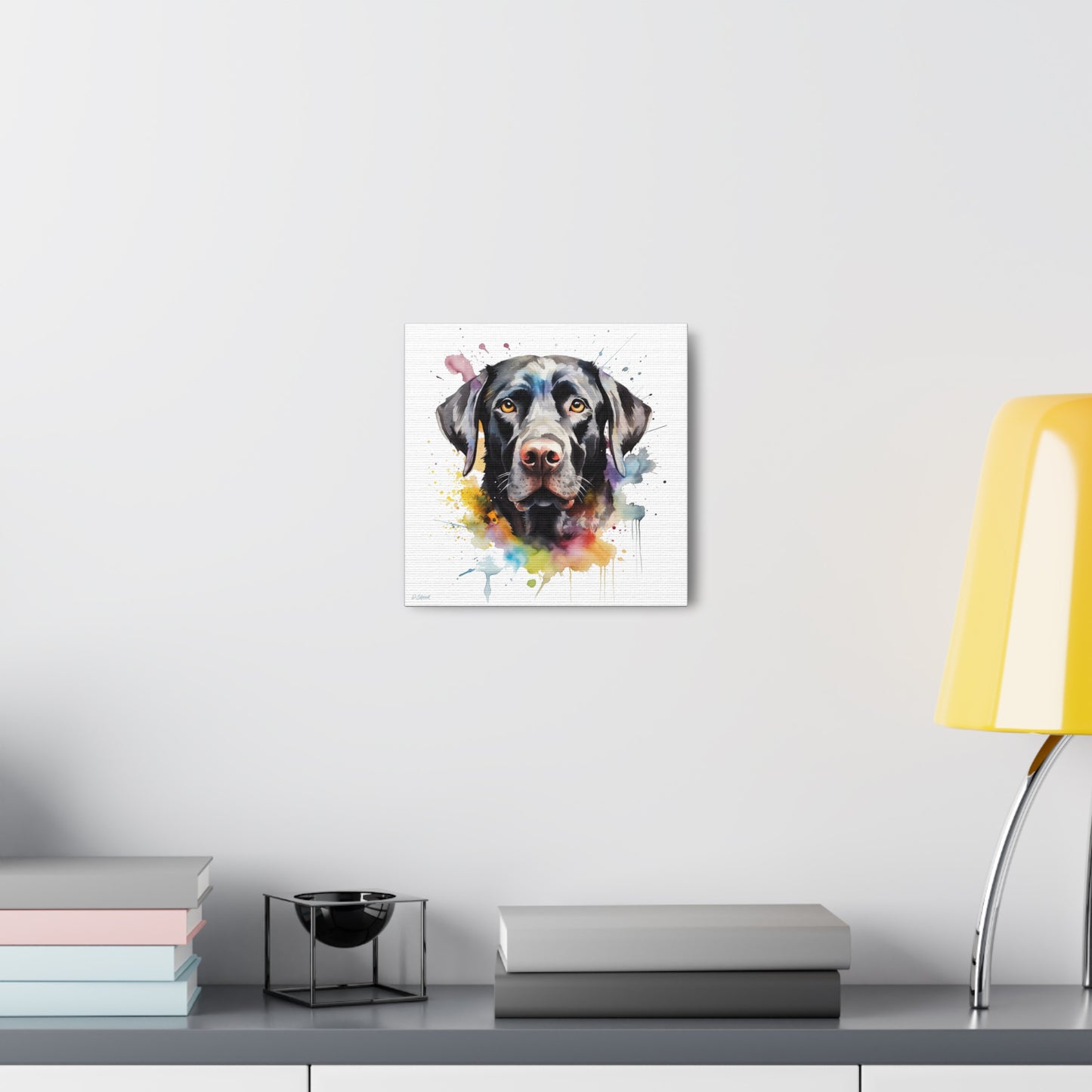 Black Lab 6 Canvas Gallery Wraps