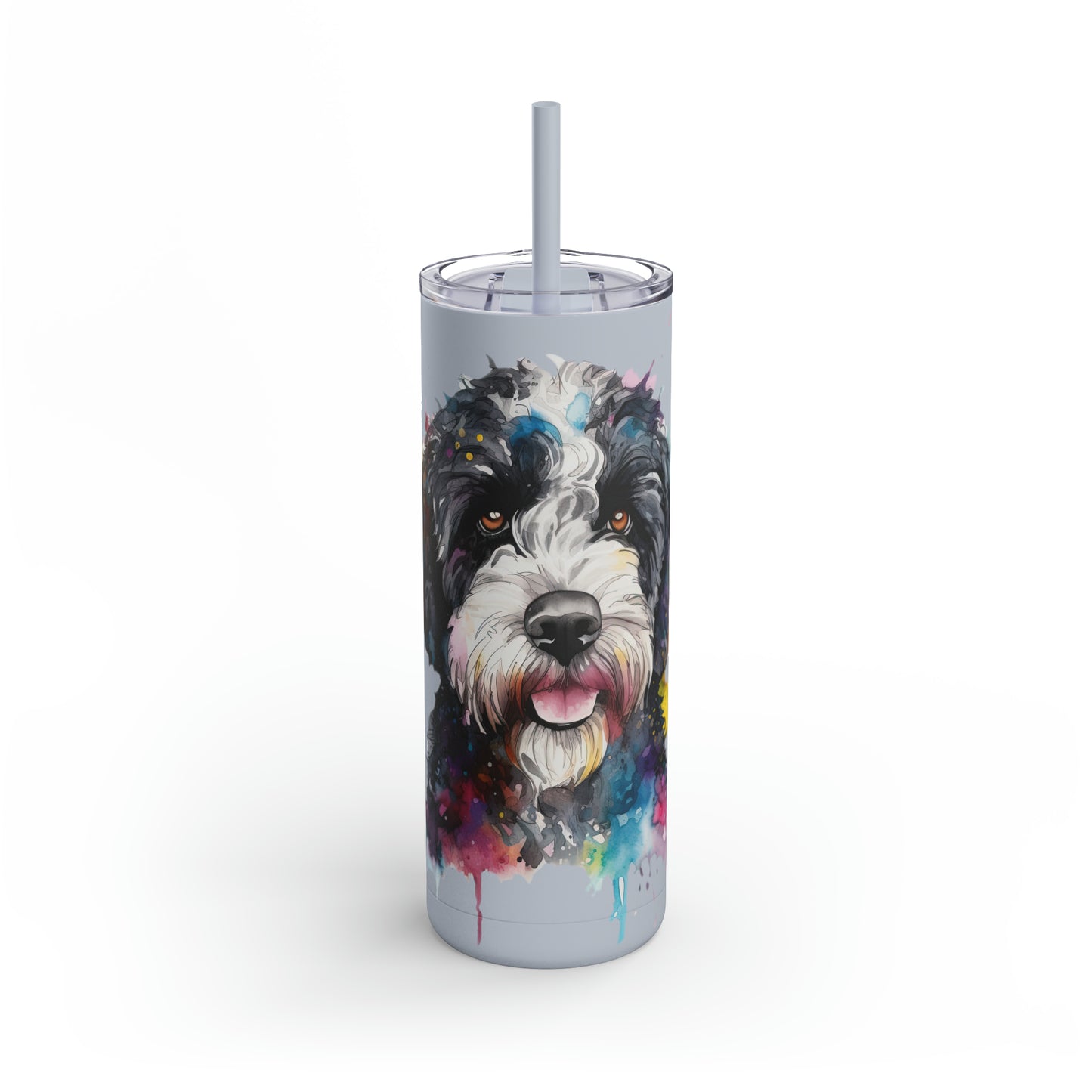 Portuguese Water Dog 1 Maars Maker Skinny Matte Tumbler, 20oz