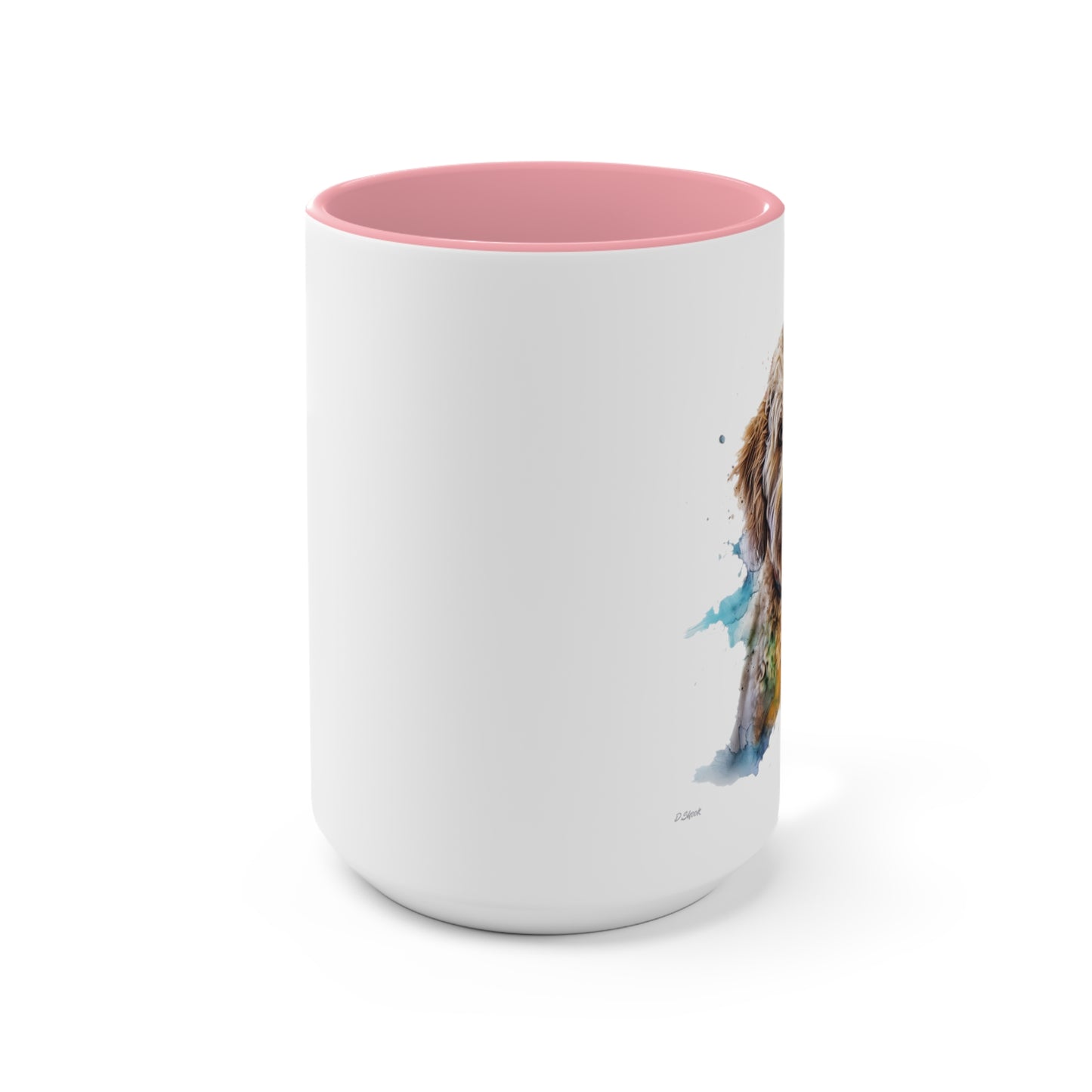 Mini Golden Doodle 3 Accent Mugs