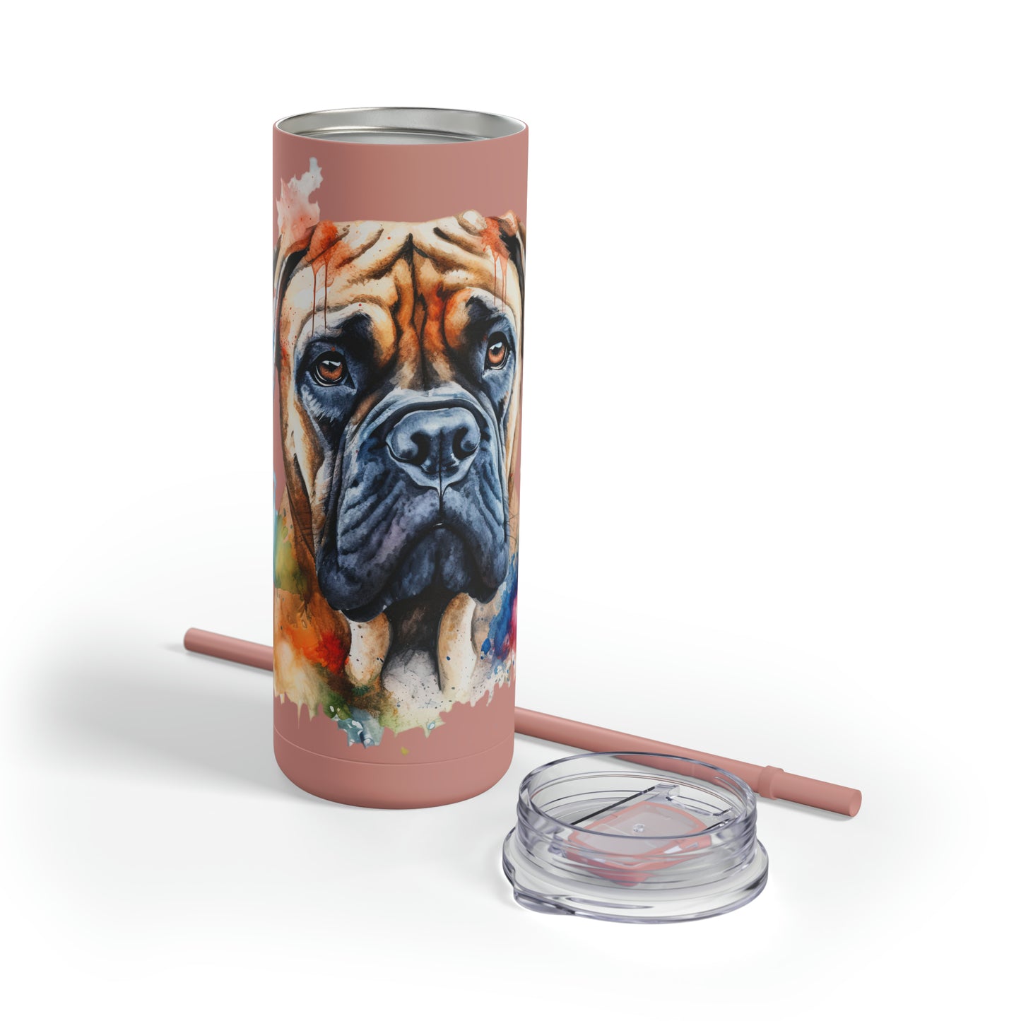 Bullmastiff 2 Maars Maker Skinny Matte Tumbler, 20oz
