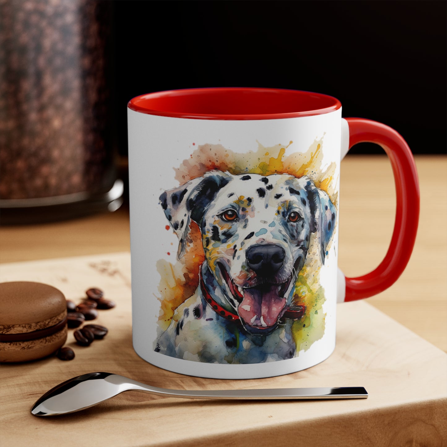 Dalmatian 2 Accent Mugs