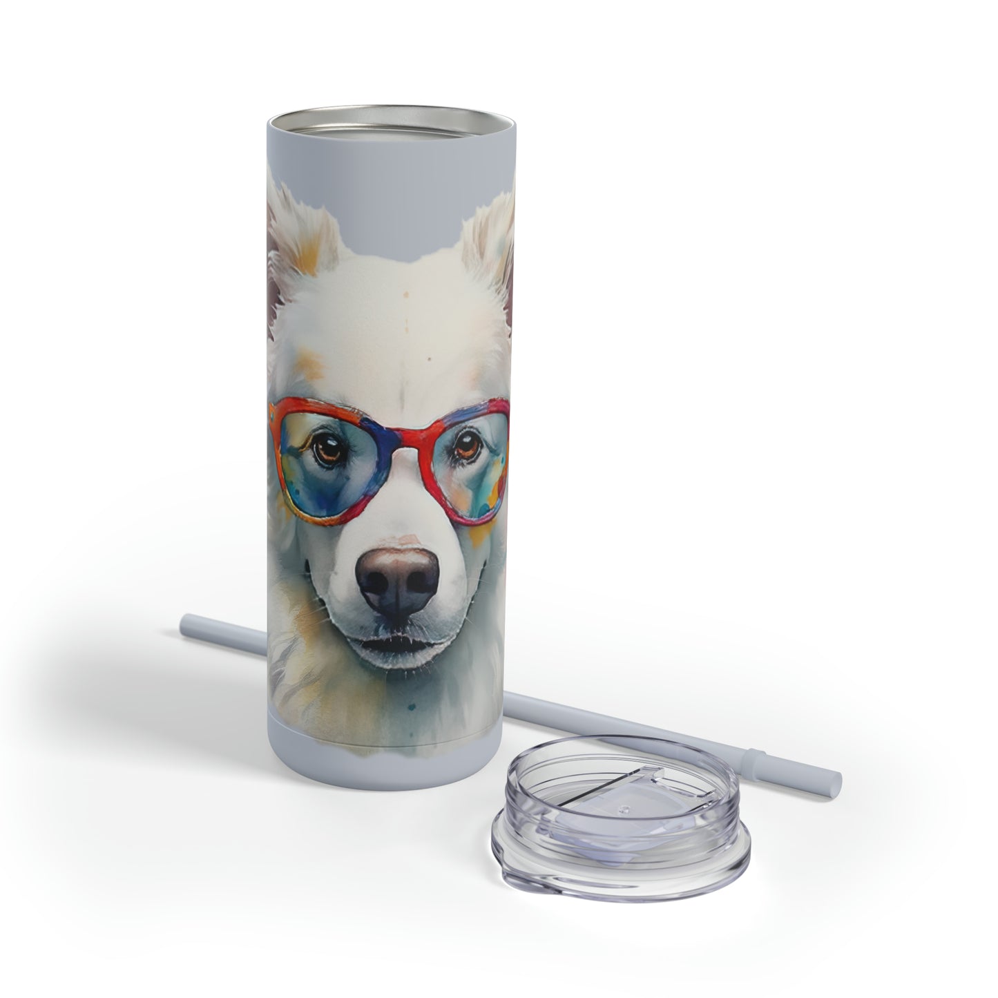 American Eskimo Dog 5 Maars Maker Skinny Matte Tumbler, 20oz