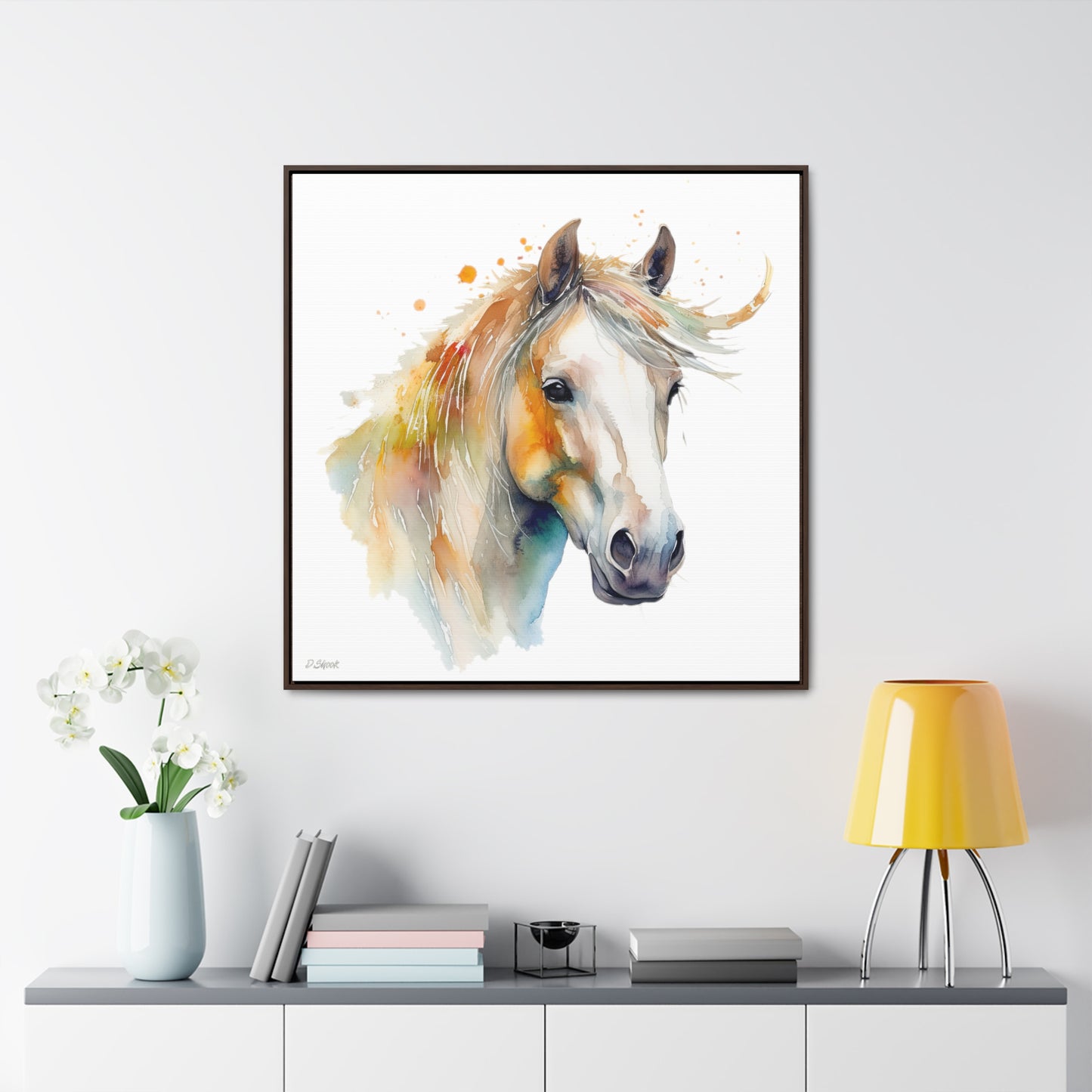 Horse Rescue 21 Gallery Canvas Wraps, Square Frame