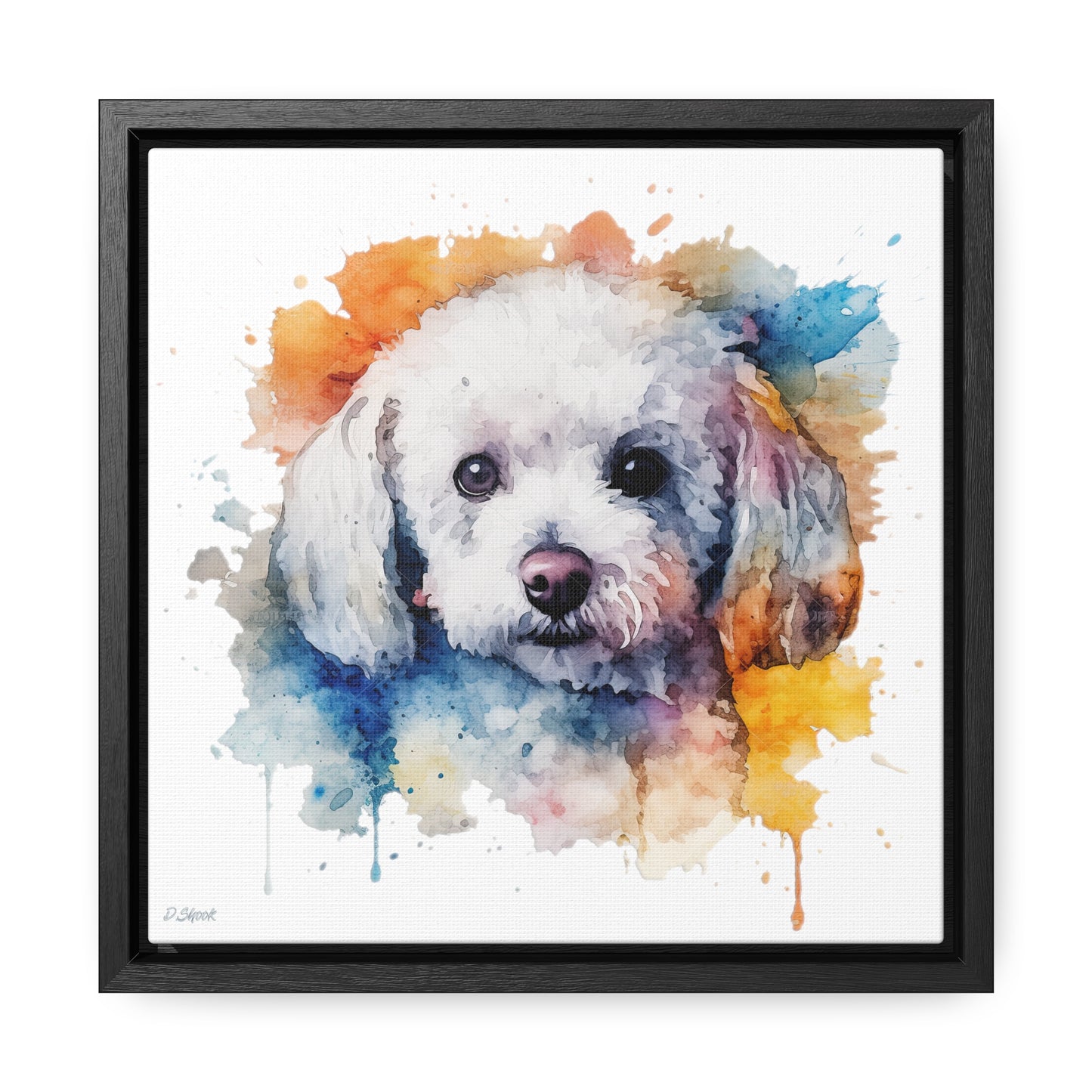 Bichon Frise 3 Gallery Canvas Wraps, Square Frame