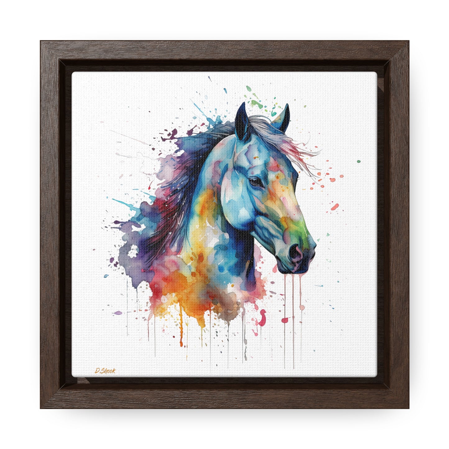 Horse Rescue 13 Gallery Canvas Wraps, Square Frame