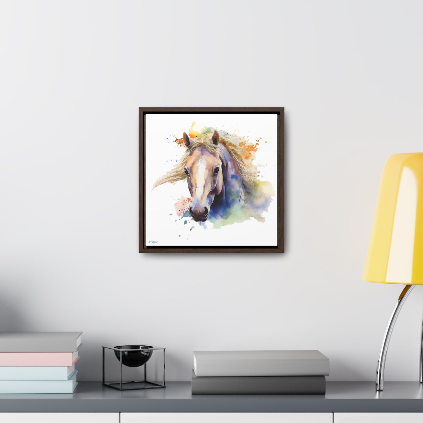 Horse Rescue 19 Gallery Canvas Wraps, Square Frame