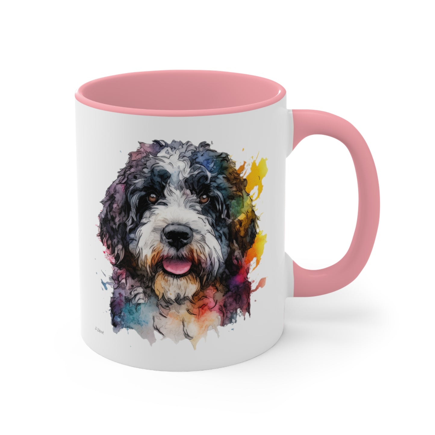 Portuguese Water Dog 2 Accent Mugs