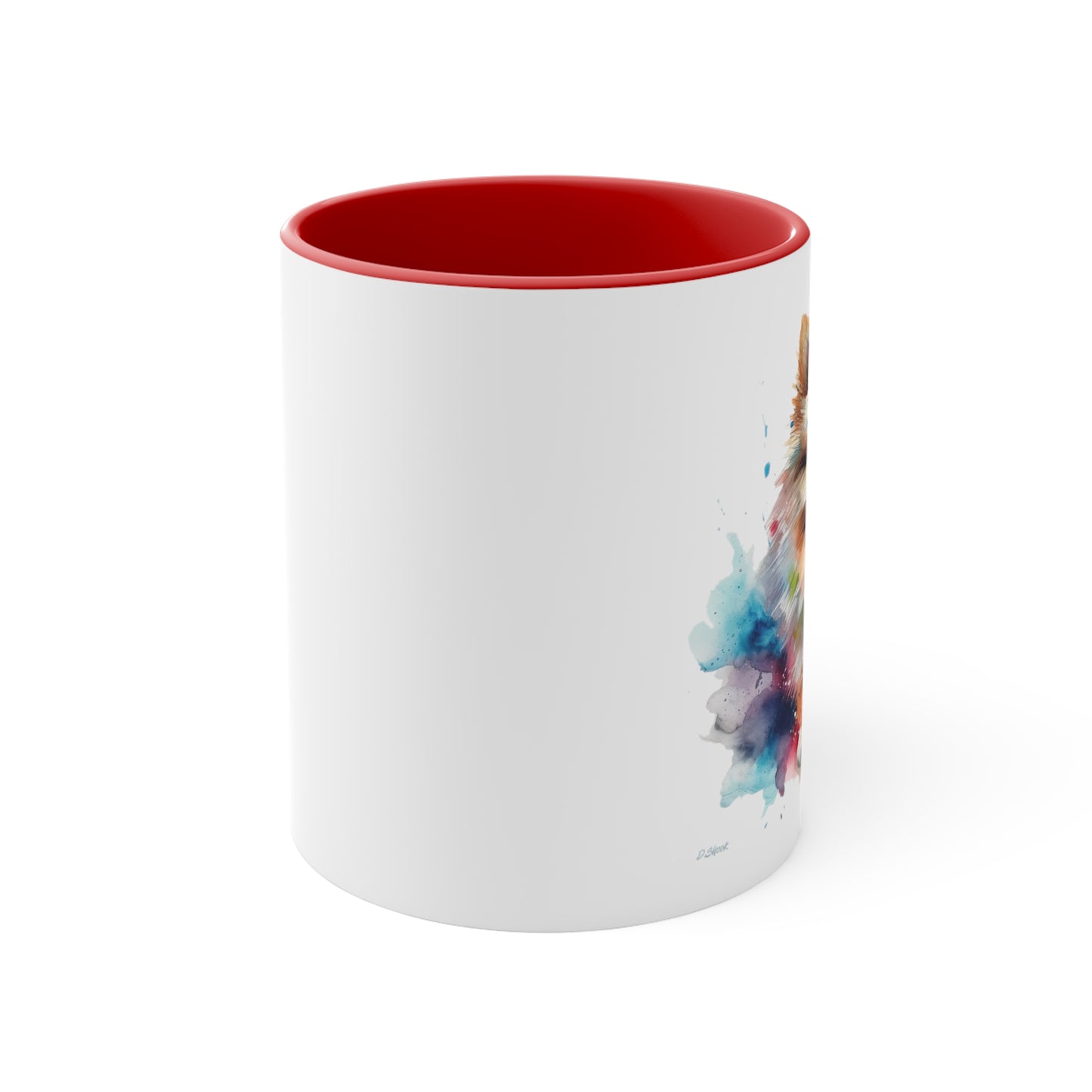 Pomeranian 2 Accent Mugs