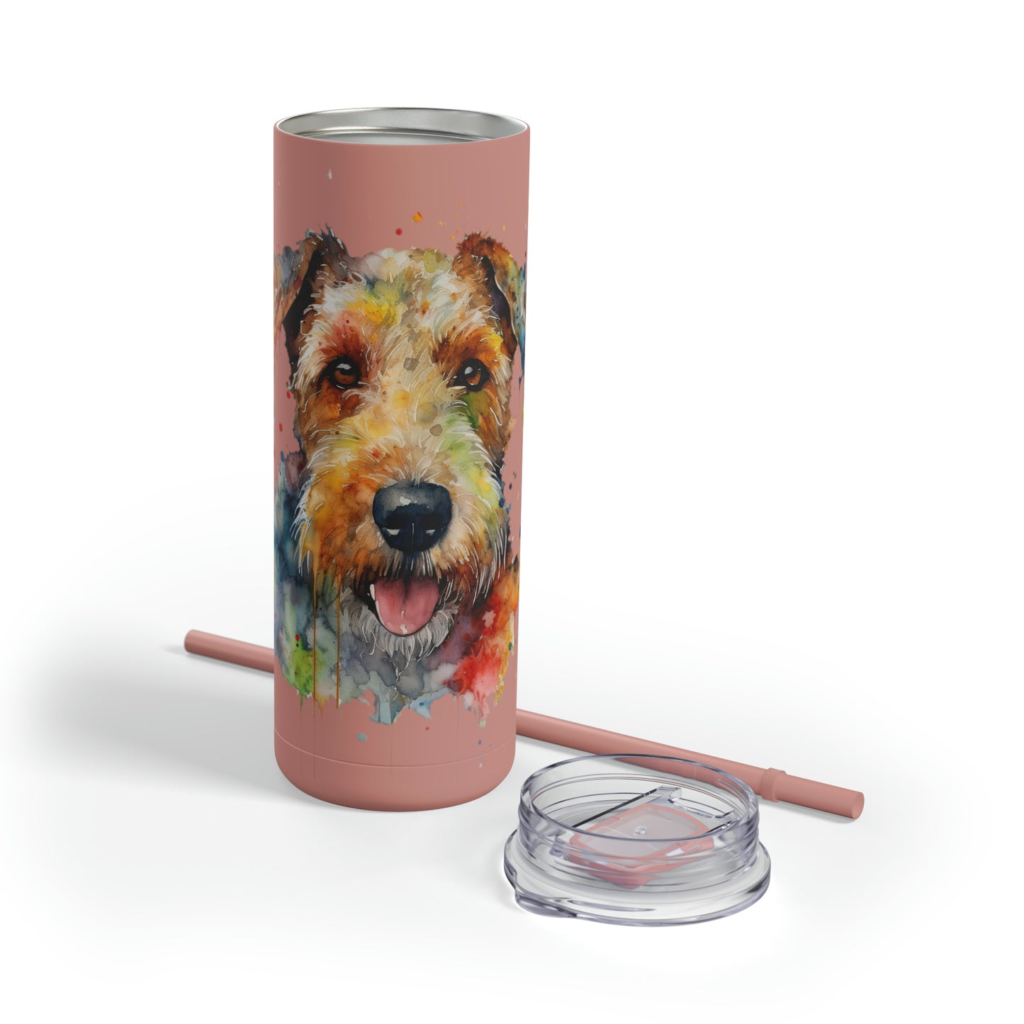 Airedale Terrier 1 Maars Maker Skinny Matte Tumbler, 20oz