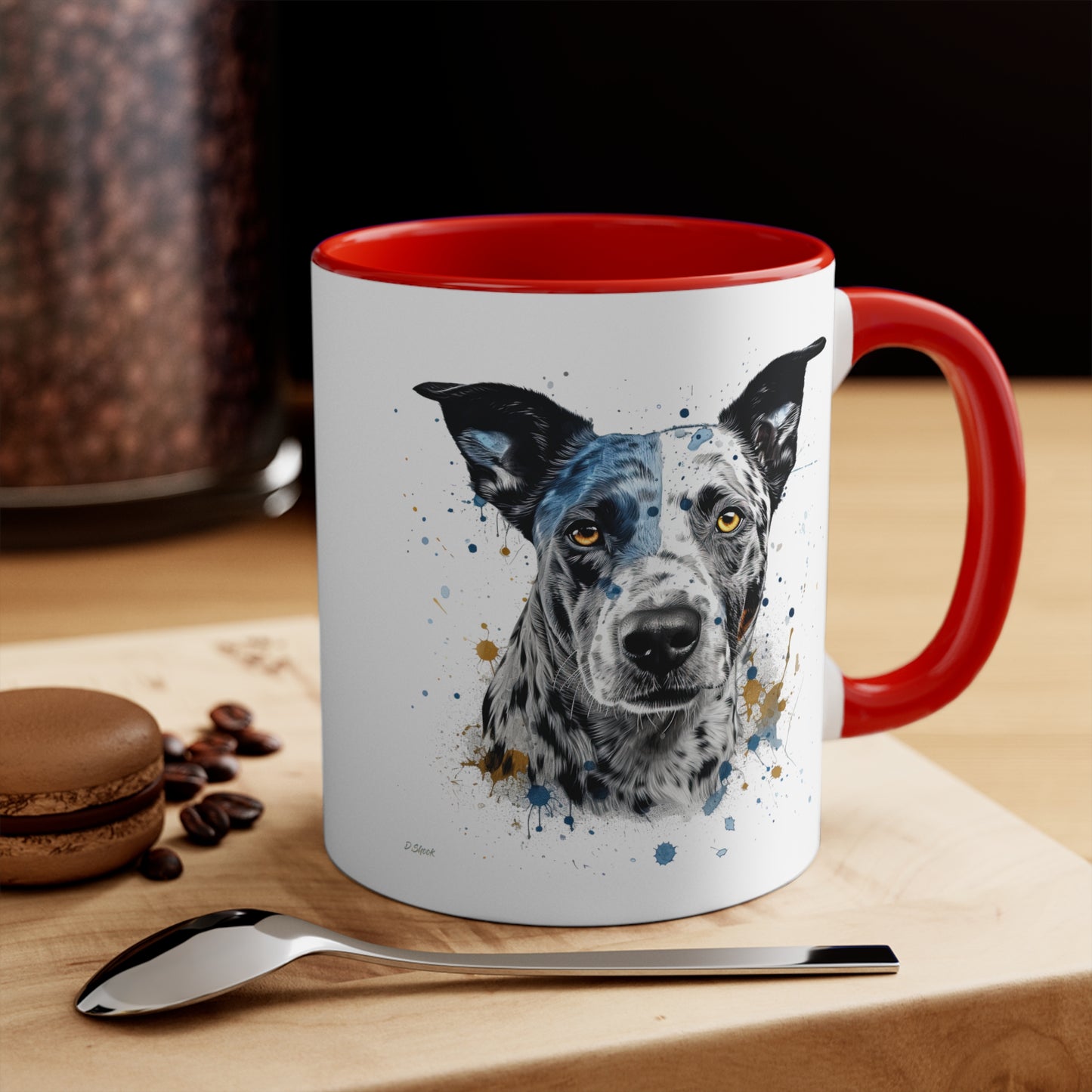 Blue Heeler 4 Accent Mugs