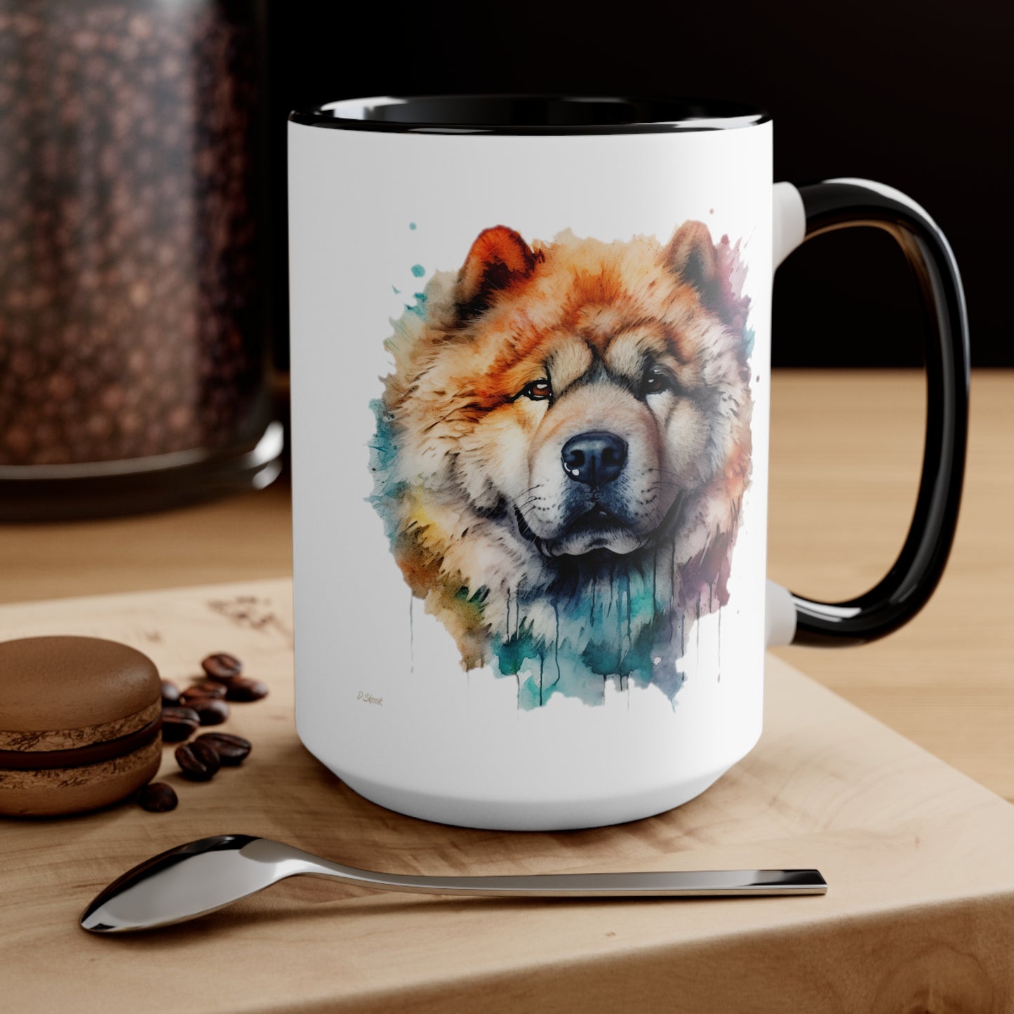 Chow Chow 3 Accent Mugs