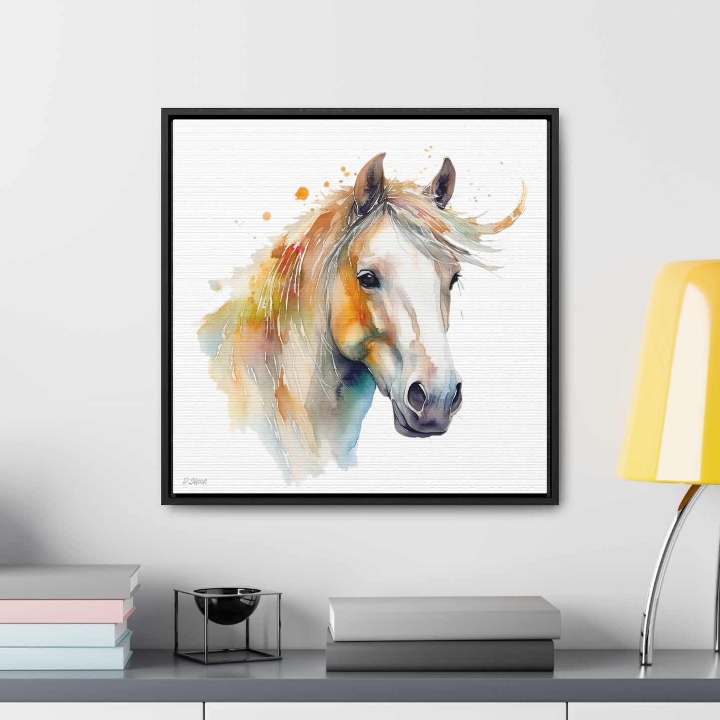 Horse Rescue 21 Gallery Canvas Wraps, Square Frame