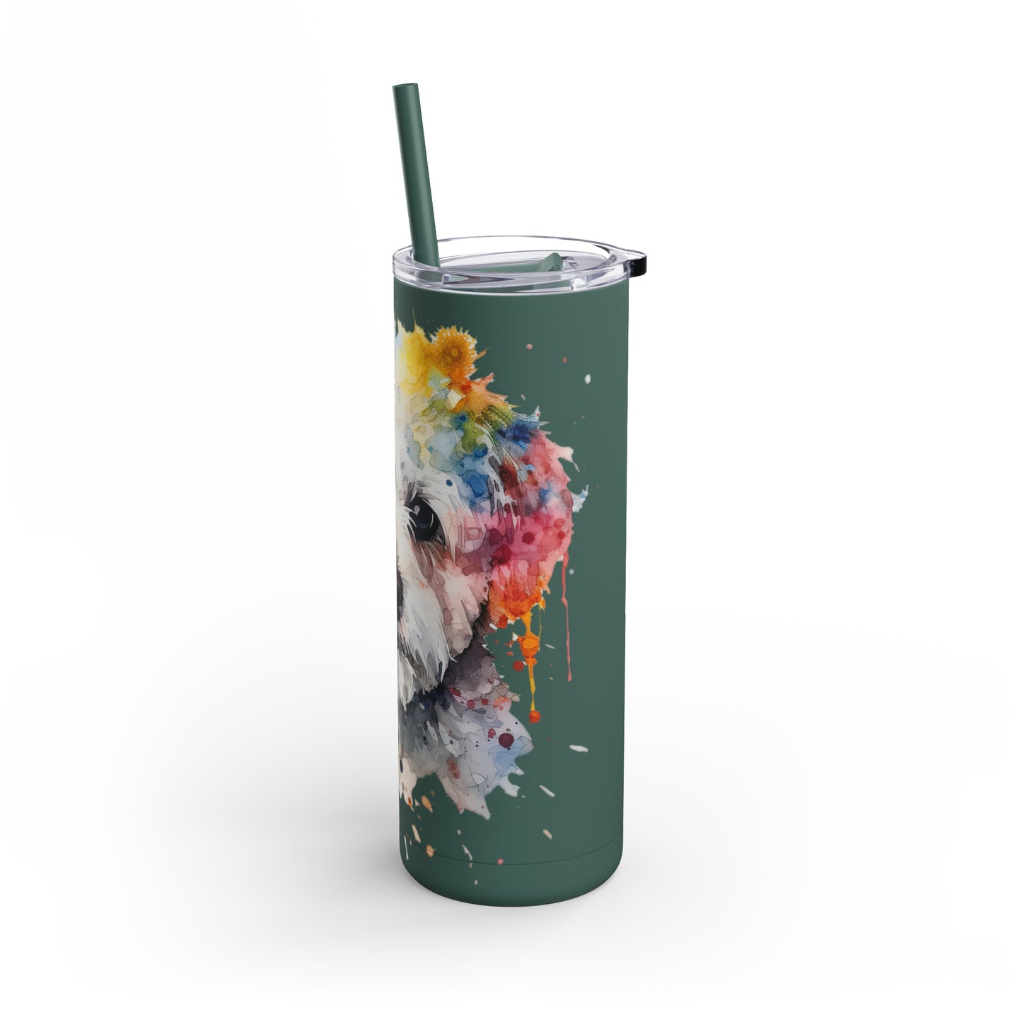 Bichon Frise 2 Maars Maker Skinny Matte Tumbler, 20oz