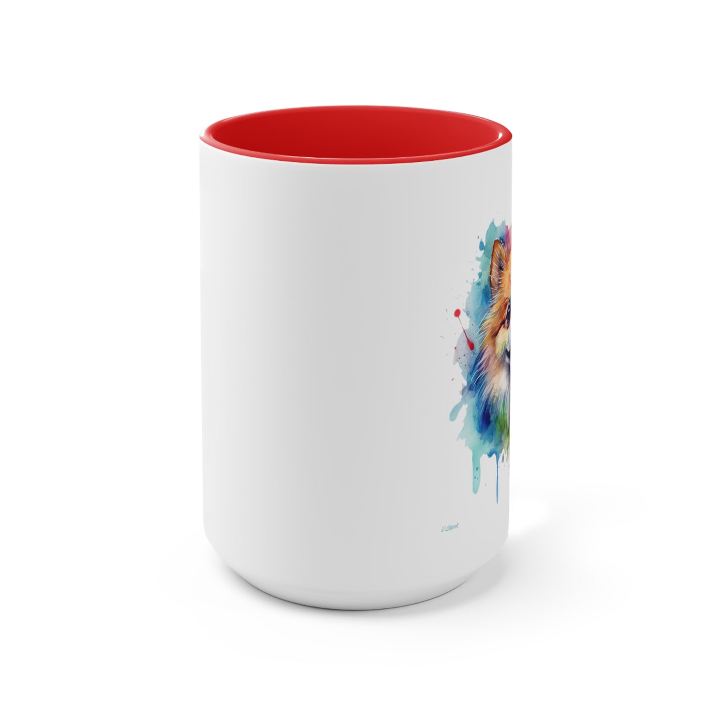 Pomeranian 4 Accent Mugs