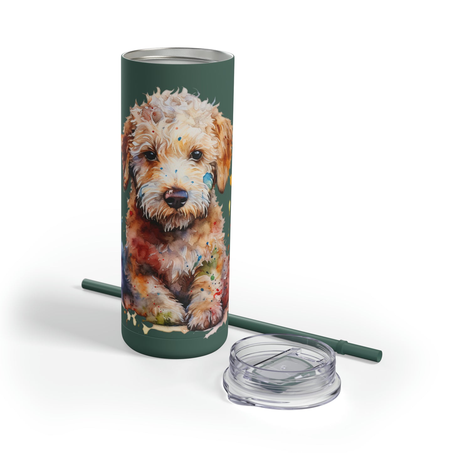 Mini Golden Doodle 1 Maars Maker Skinny Matte Tumbler, 20oz