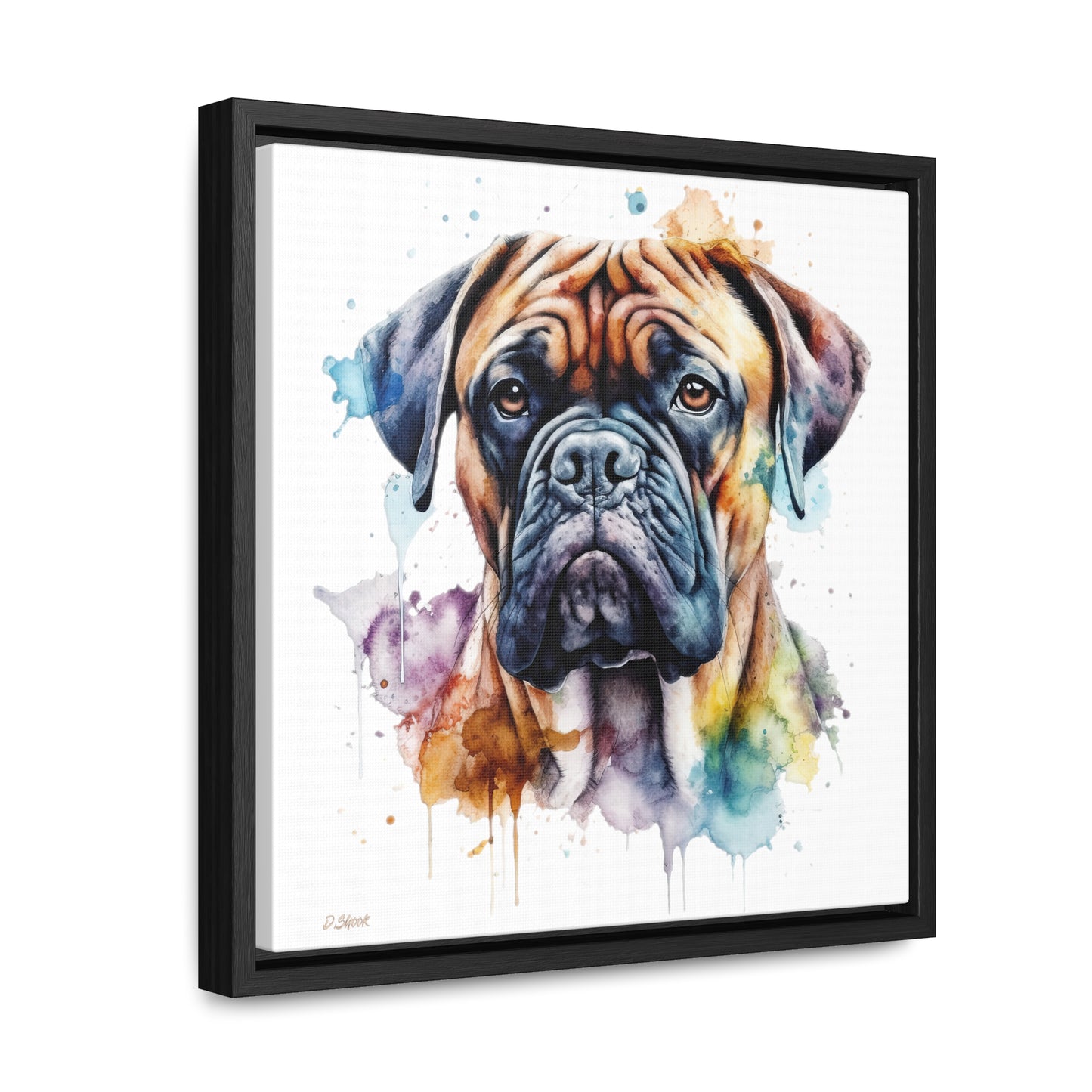 Bullmastiff 1 Gallery Canvas Wraps, Square Frame