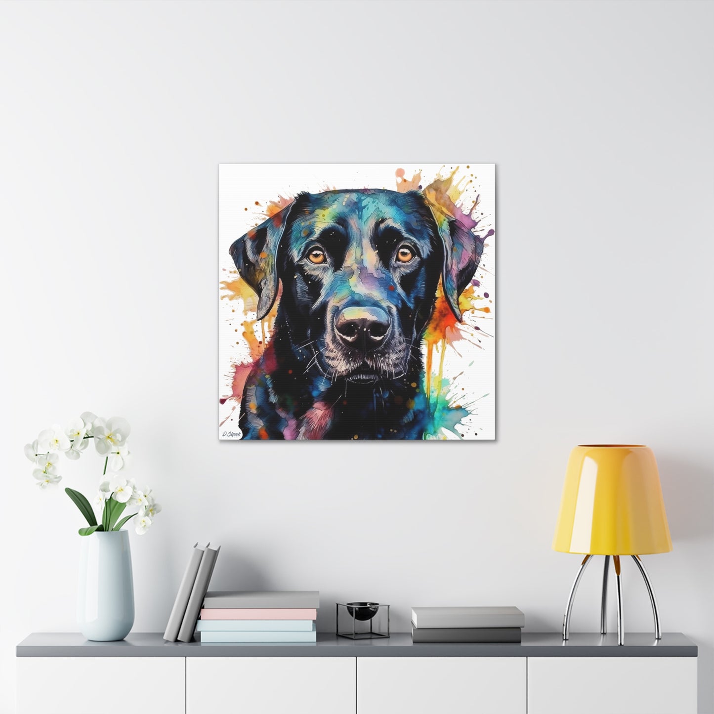 Black Lab 1 Canvas Gallery Wraps