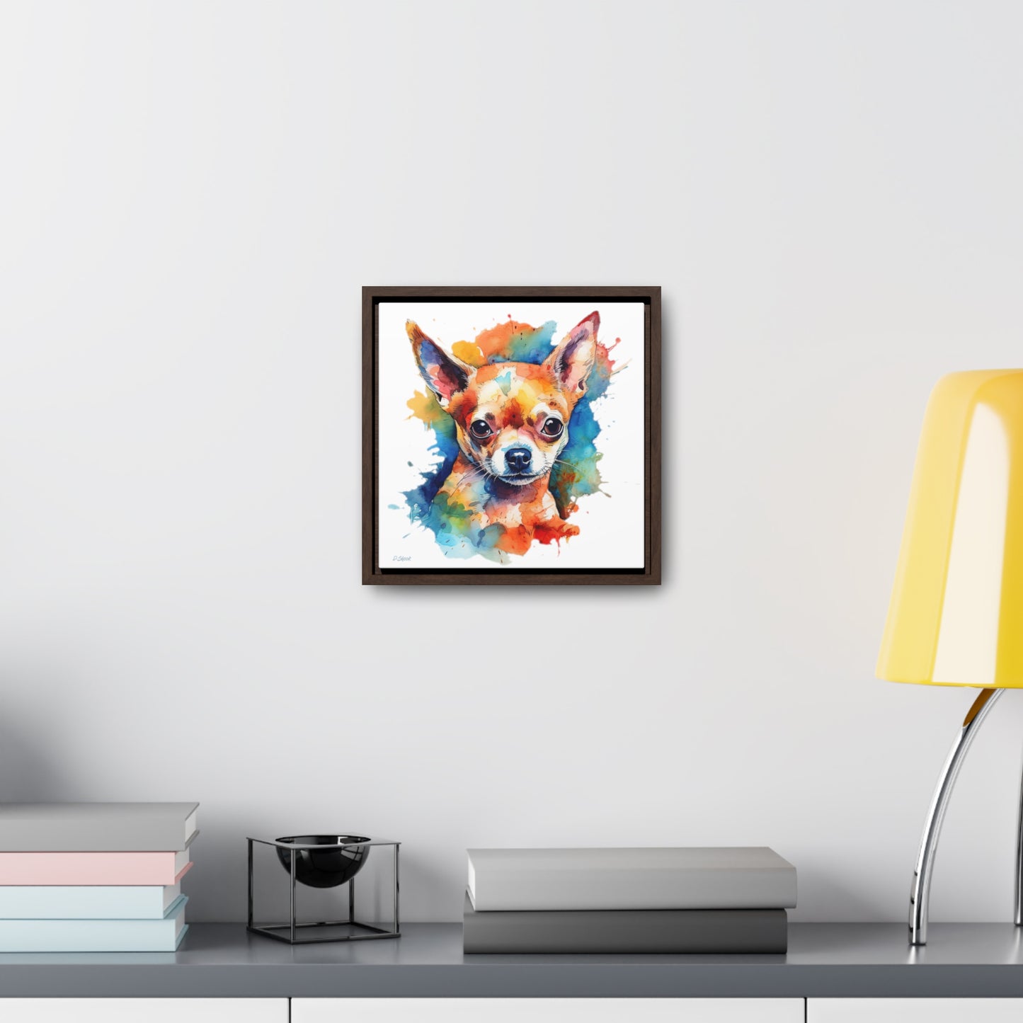 Chihuahua 6 Gallery Canvas Wraps, Square Frame