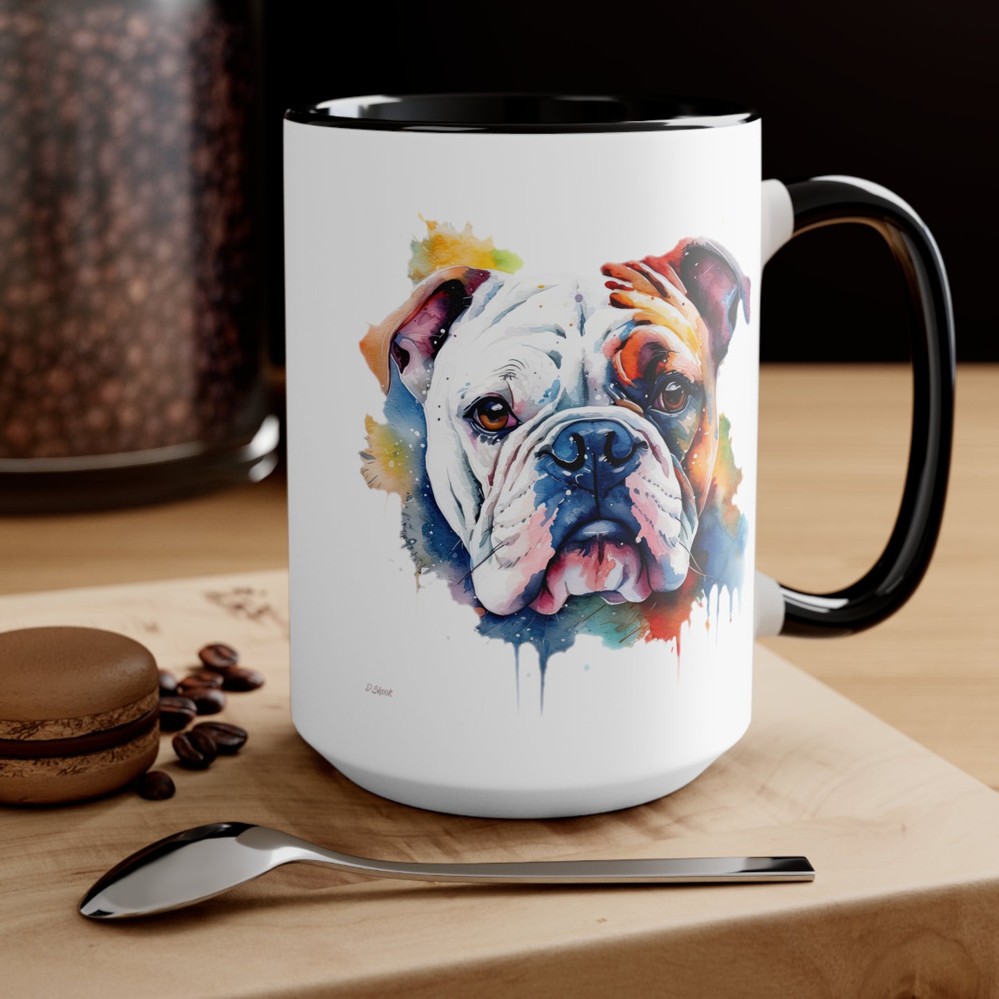 Bulldog 4 Accent Mugs