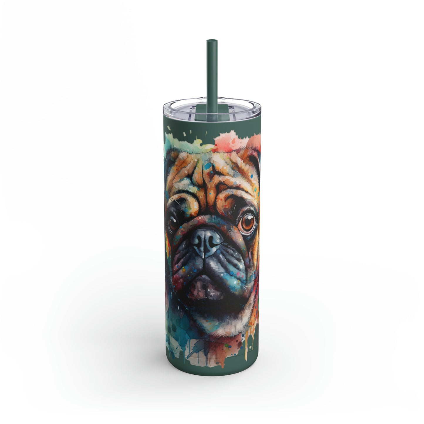 Pug 4 Maars Maker Skinny Matte Tumbler, 20oz