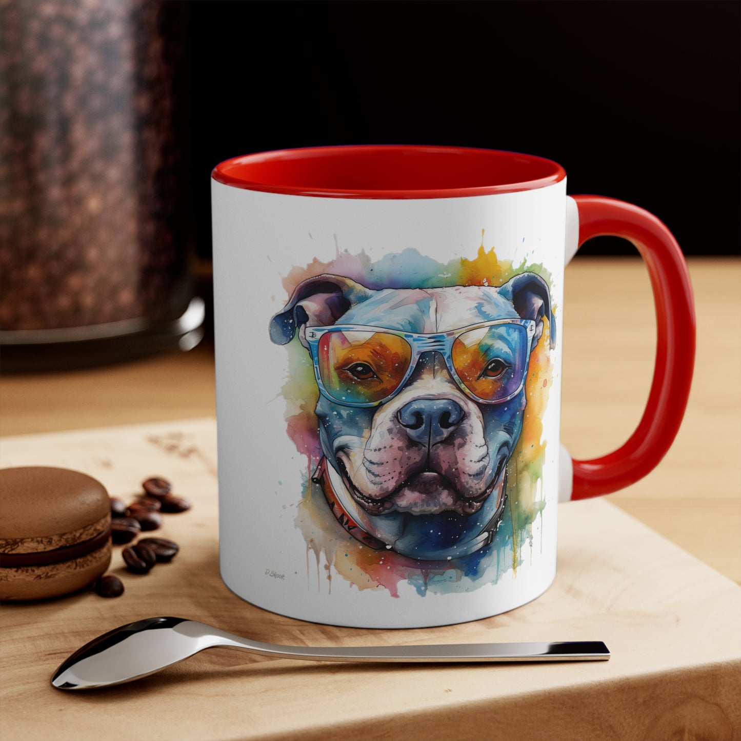 Pitbull 4 Accent Mugs