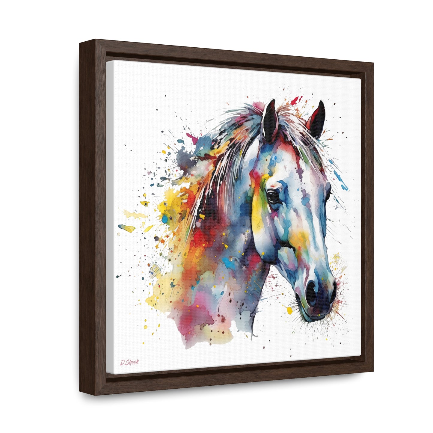 Horse Rescue 14 Gallery Canvas Wraps, Square Frame