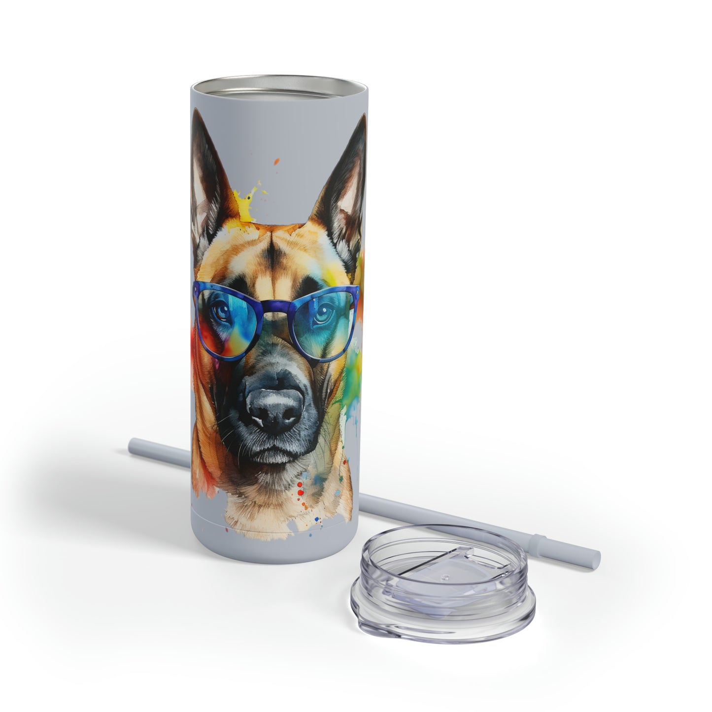 Belgium Malinois 6 Maars Maker Skinny Matte Tumbler, 20oz