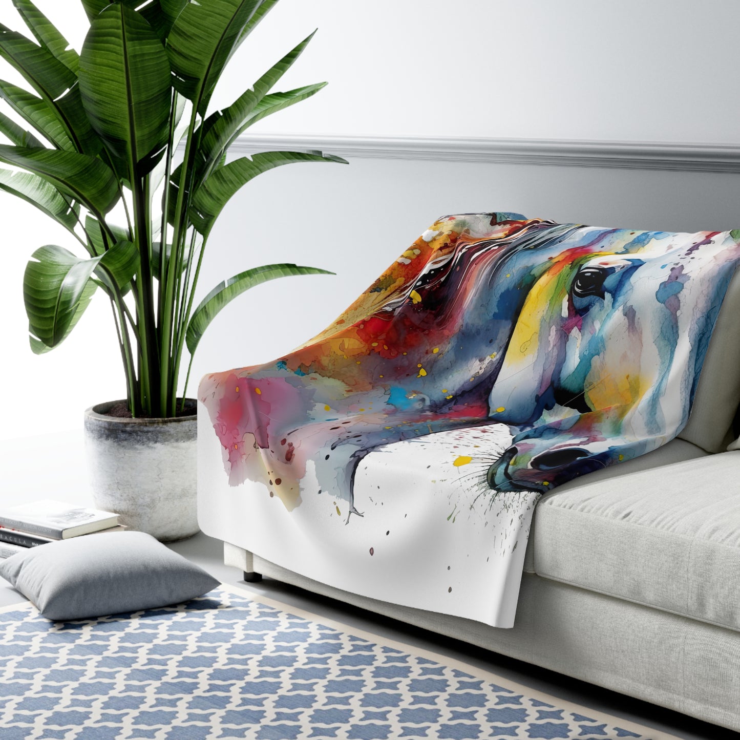 Horse Rescue 14 Sherpa Fleece Blanket
